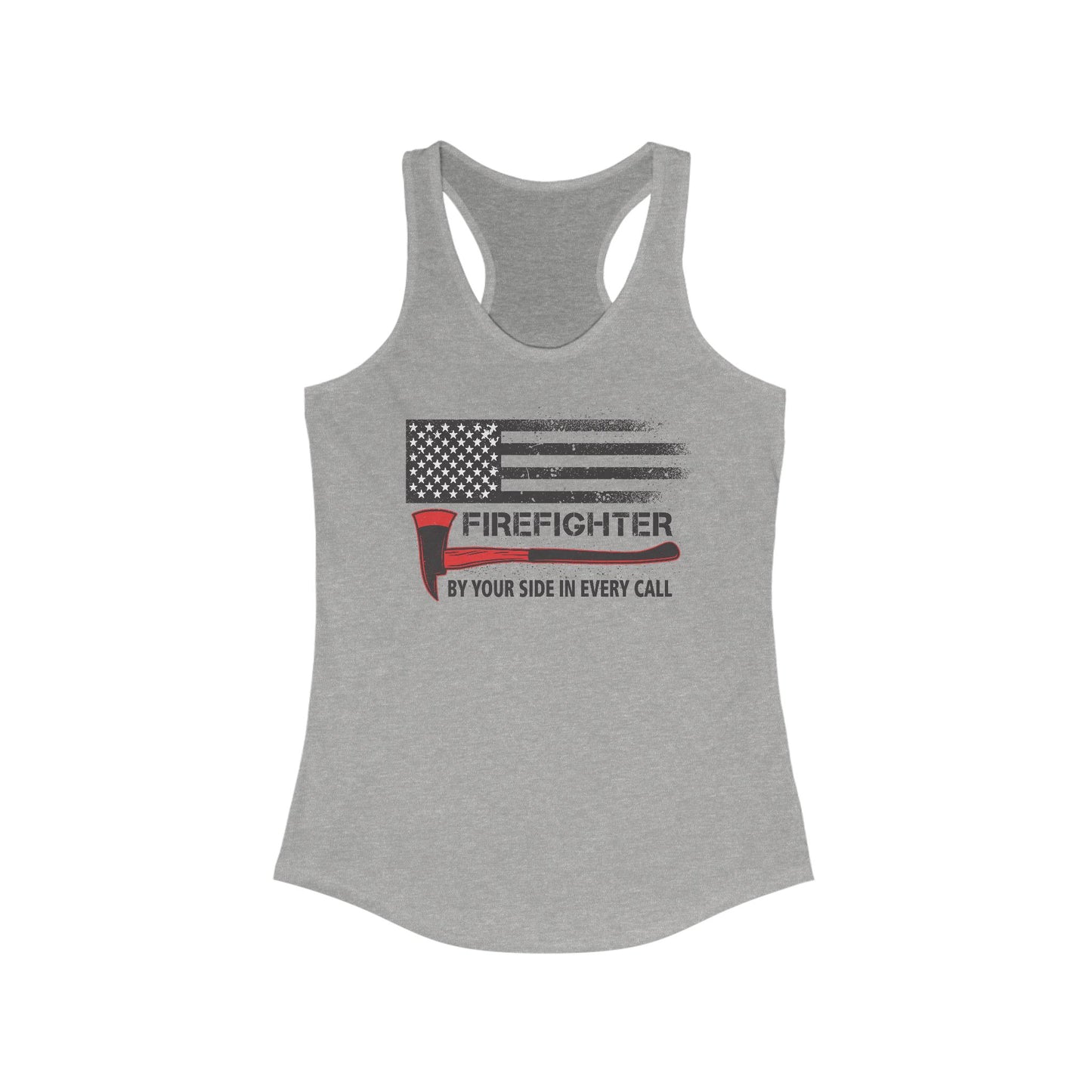 Firefighter Pride Racerback Tank – By Your Side in Every Call