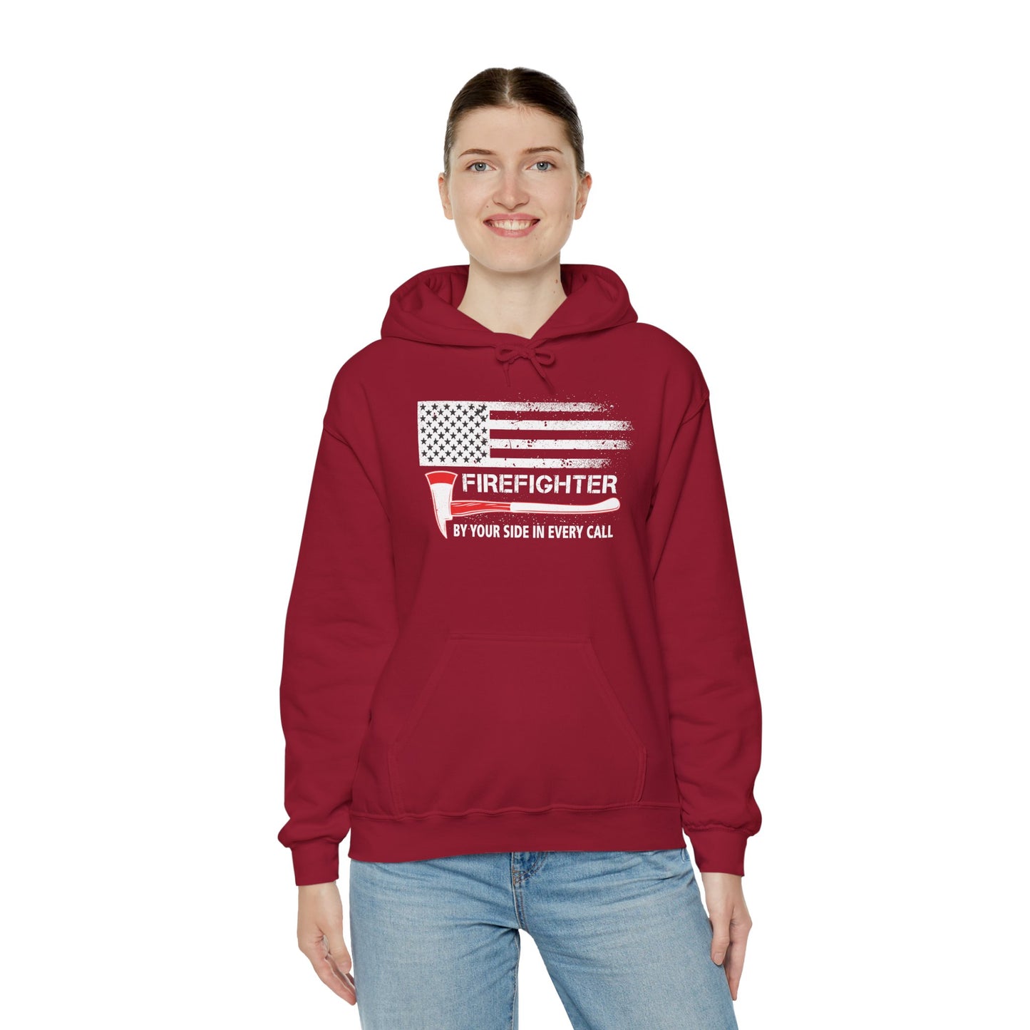 Firefighter Pride Hoodie – By Your Side in Every Call