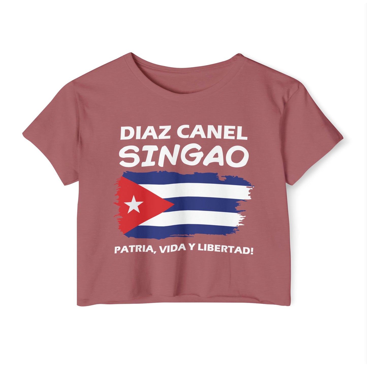 Díaz Canel Singao Patriótico Crop Top