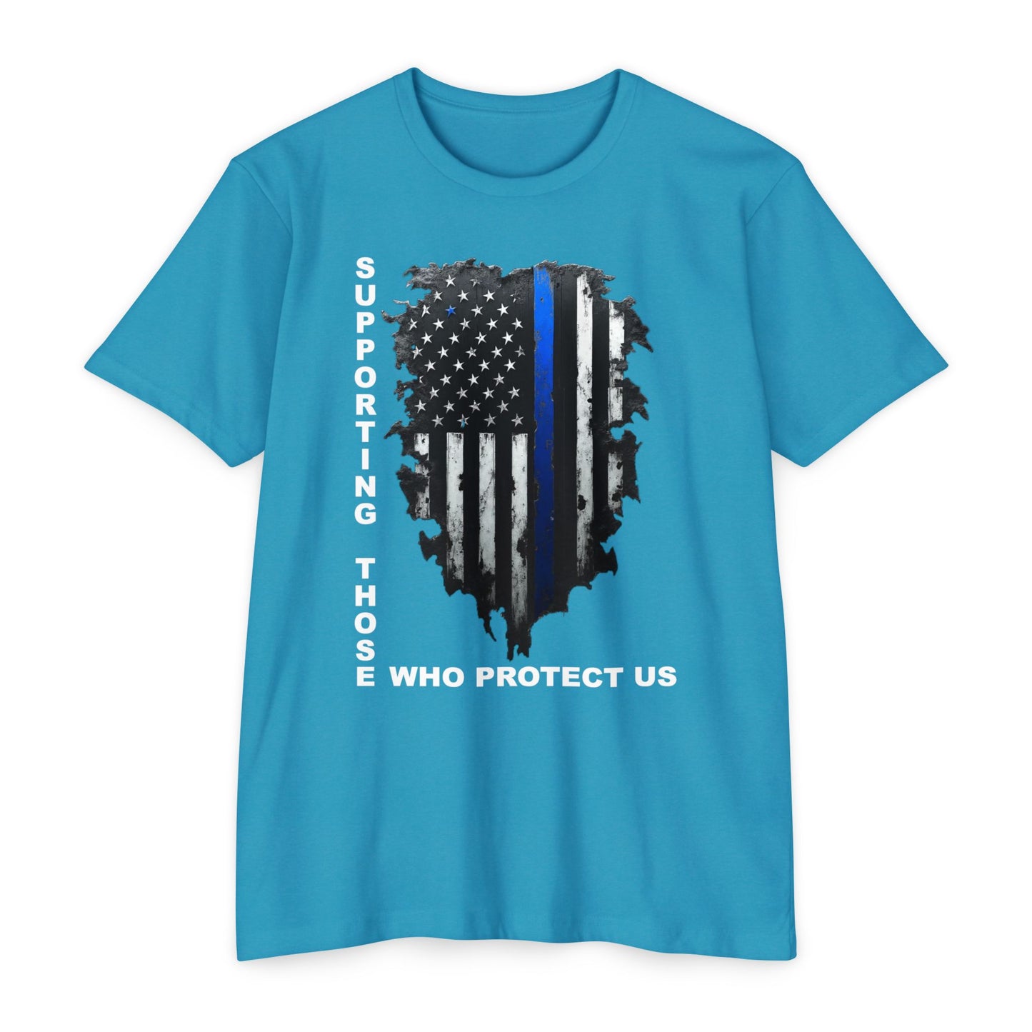 Supporting Those Who Protect Us Patriotic T-Shirt