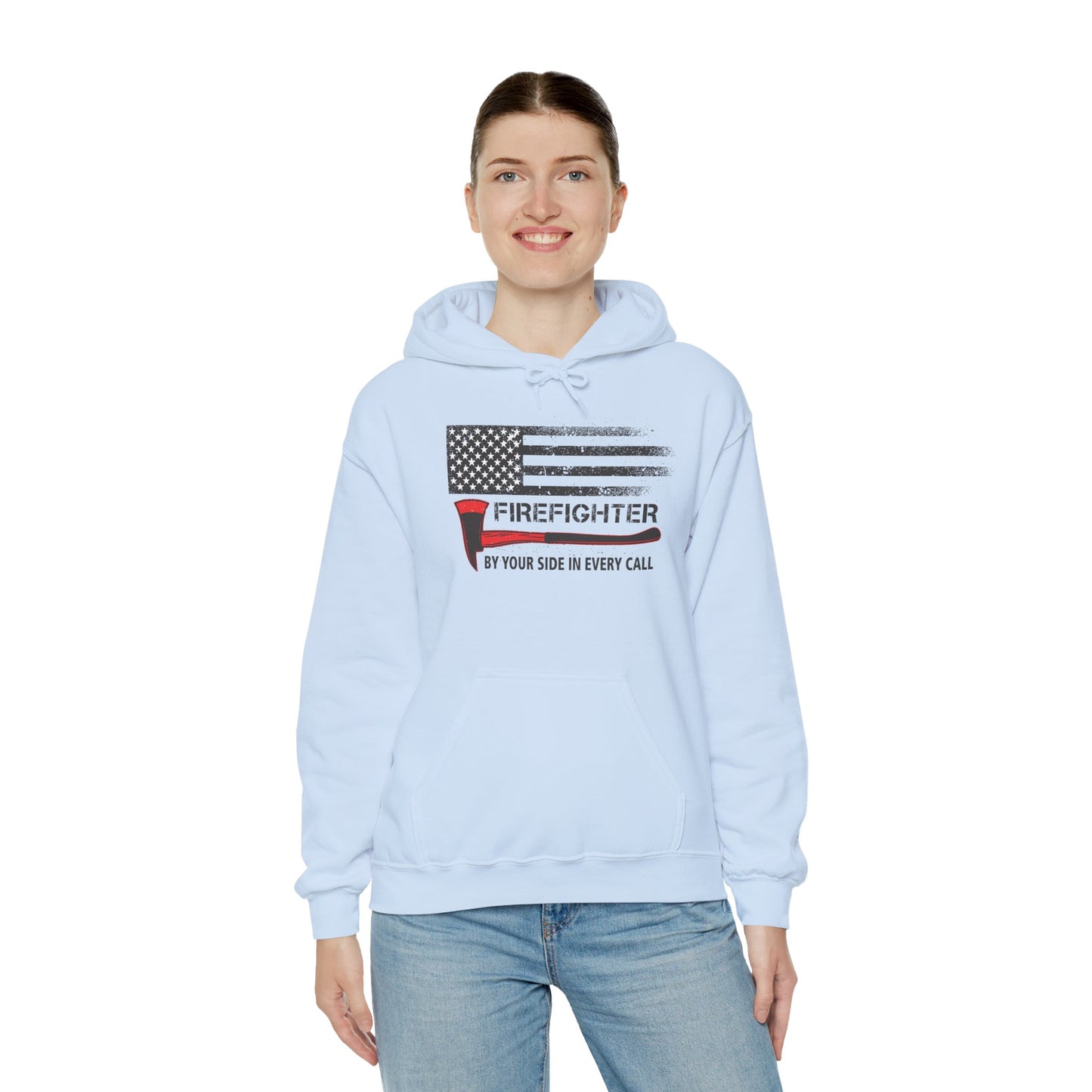 Firefighter Pride Hoodie – By Your Side in Every Call