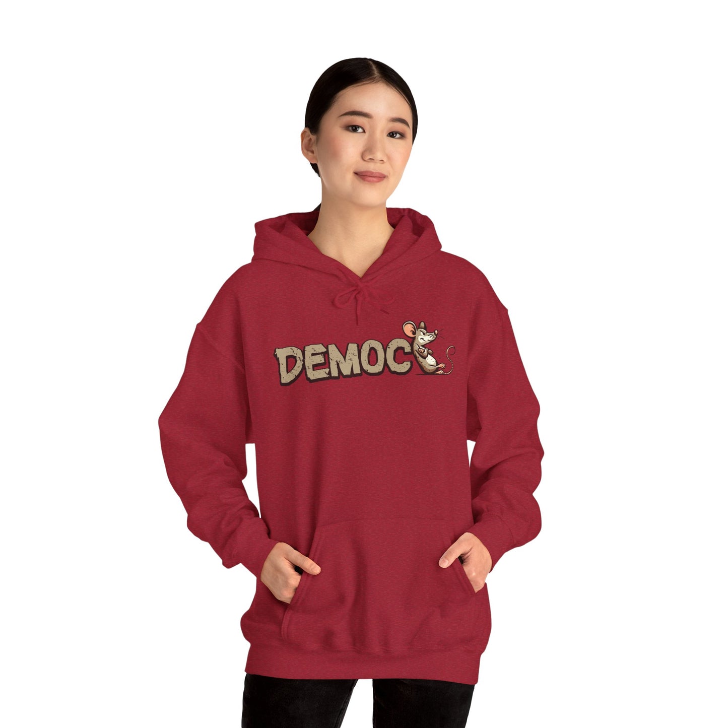 Democ-Rat Funny Political Hoodie