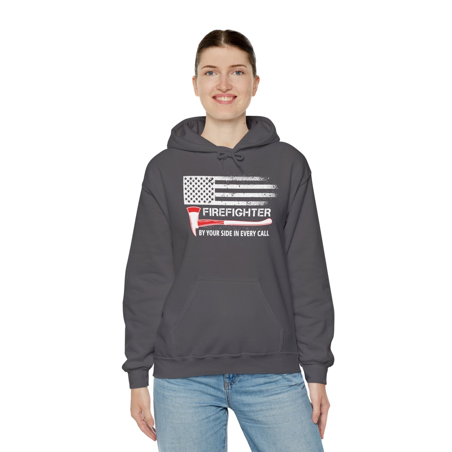 Firefighter Pride Hoodie – By Your Side in Every Call