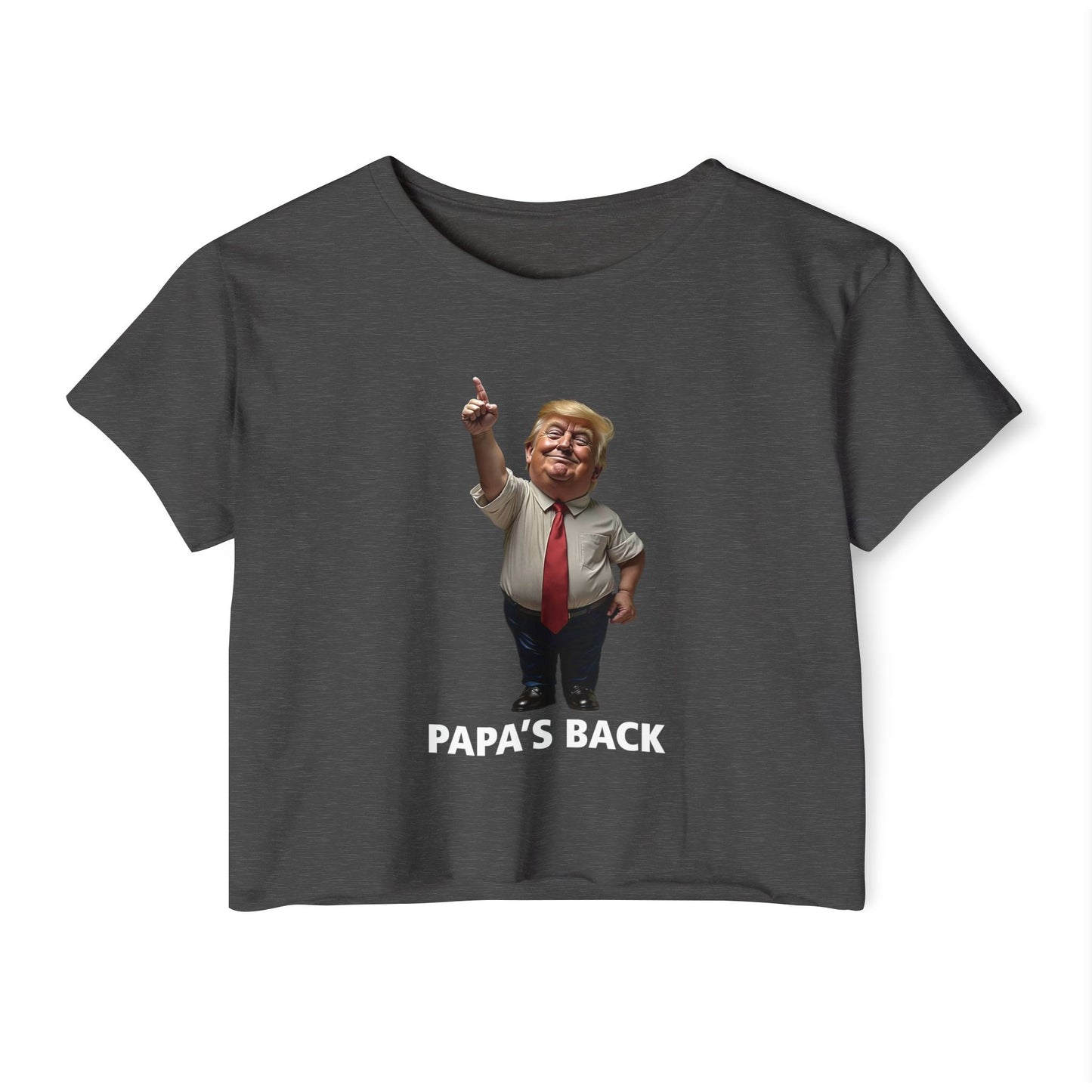 Papa's Back Patriotic Crop Top