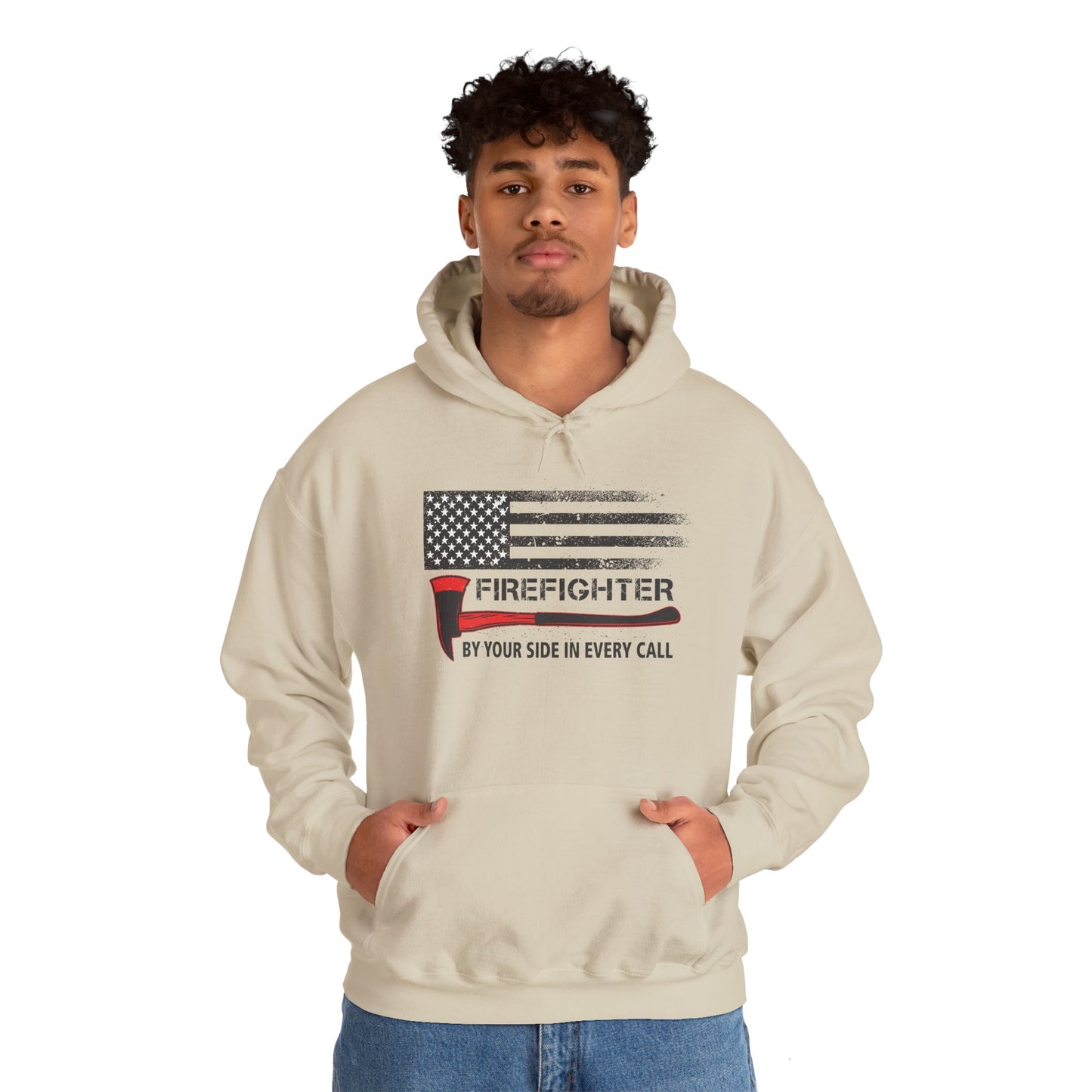 Firefighter Pride Hoodie – By Your Side in Every Call