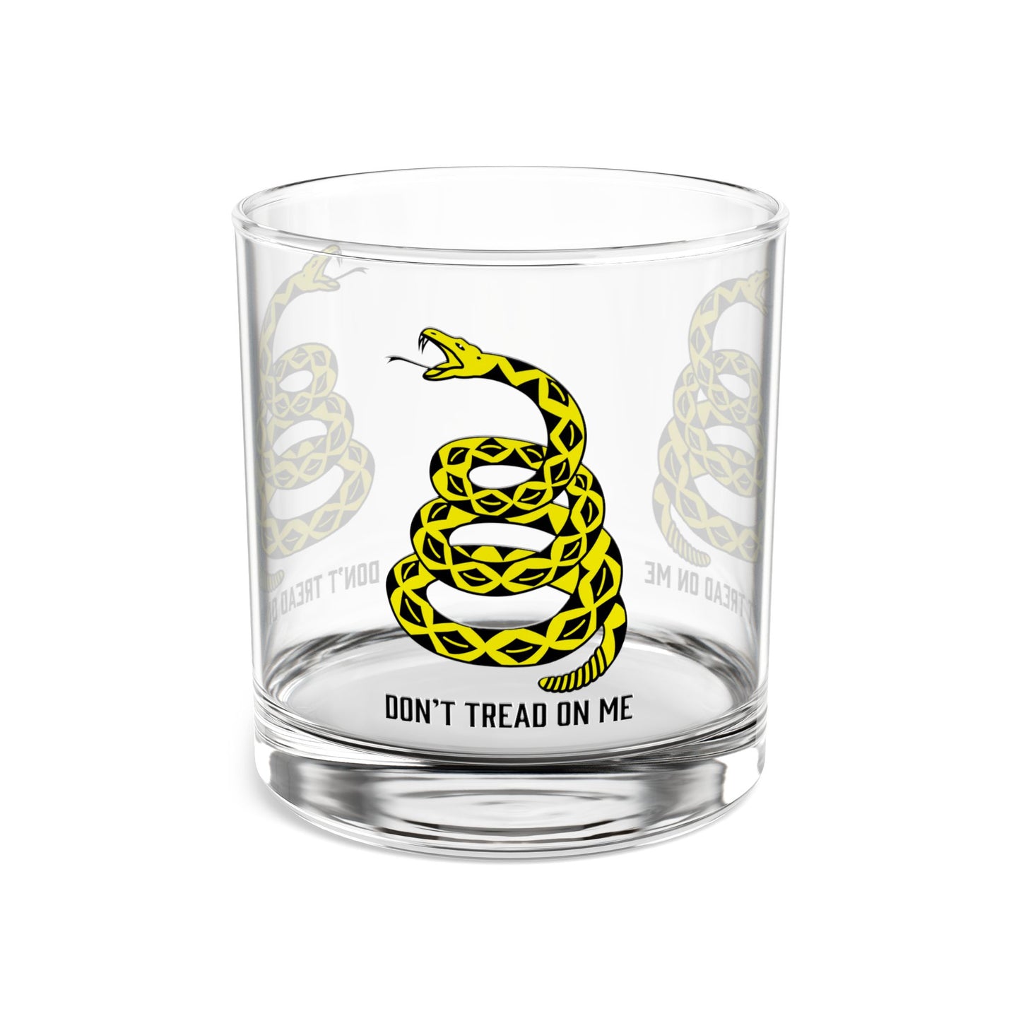 Don't Tread on Me Patriotic Whiskey Glass