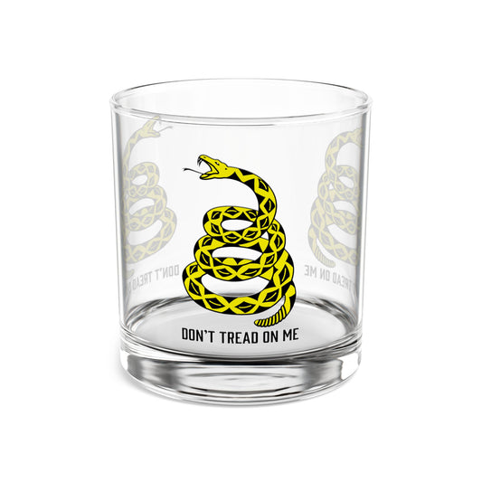 Don't Tread on Me Patriotic Whiskey Glass