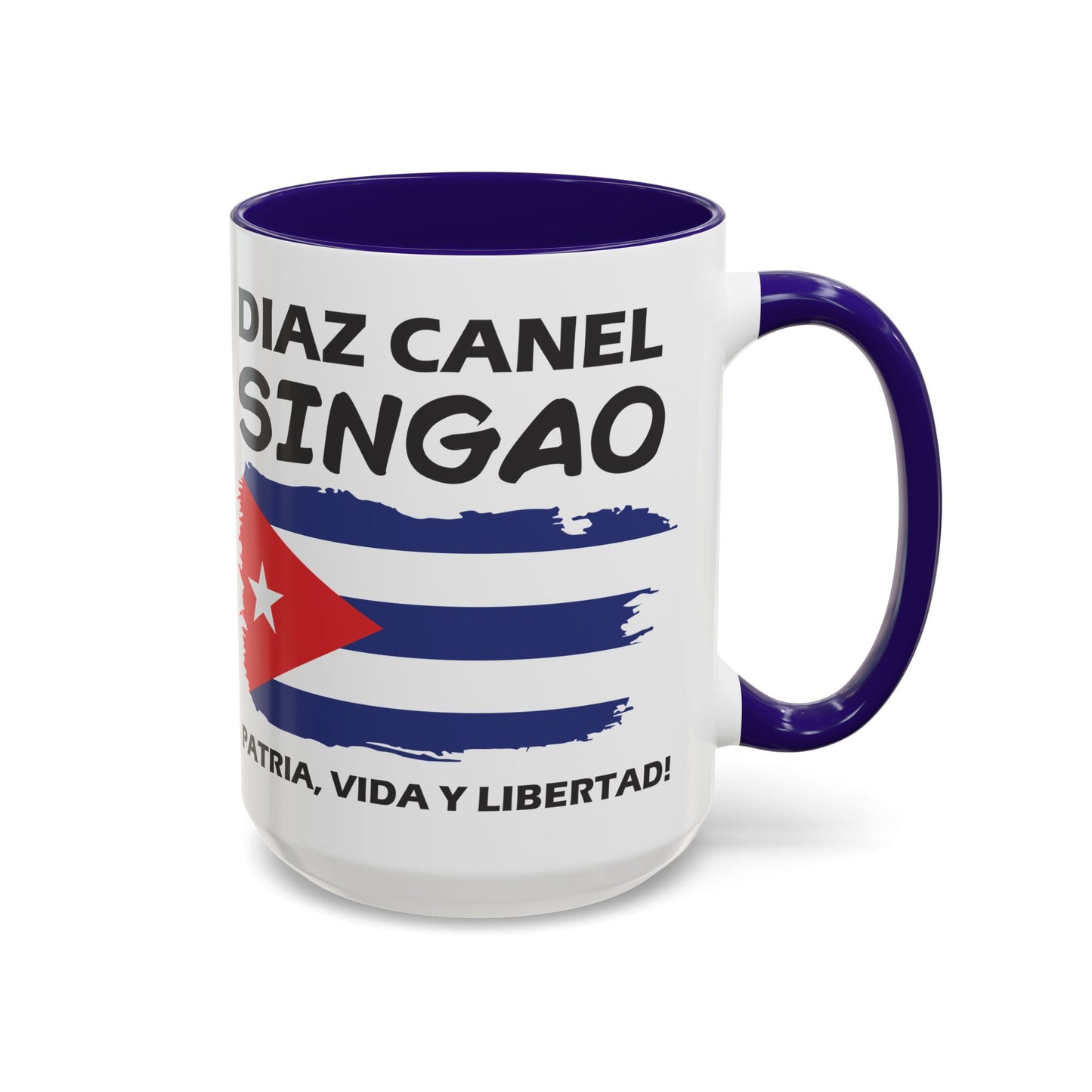Díaz-Canel Singao Patriótica Taza