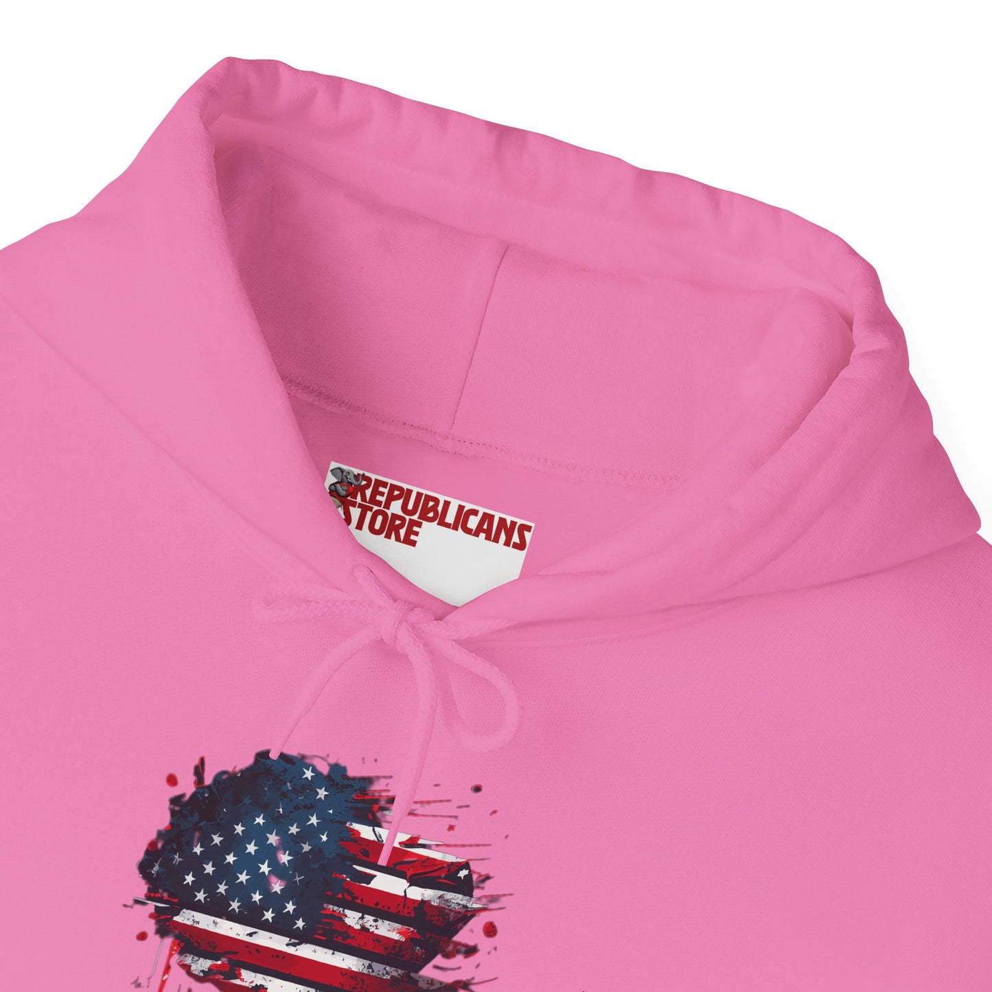 I Love America Heart Flag Unisex Hoodie Sweatshirt
