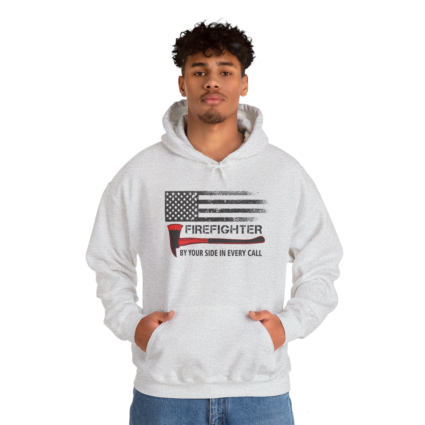 Firefighter Pride Hoodie – By Your Side in Every Call