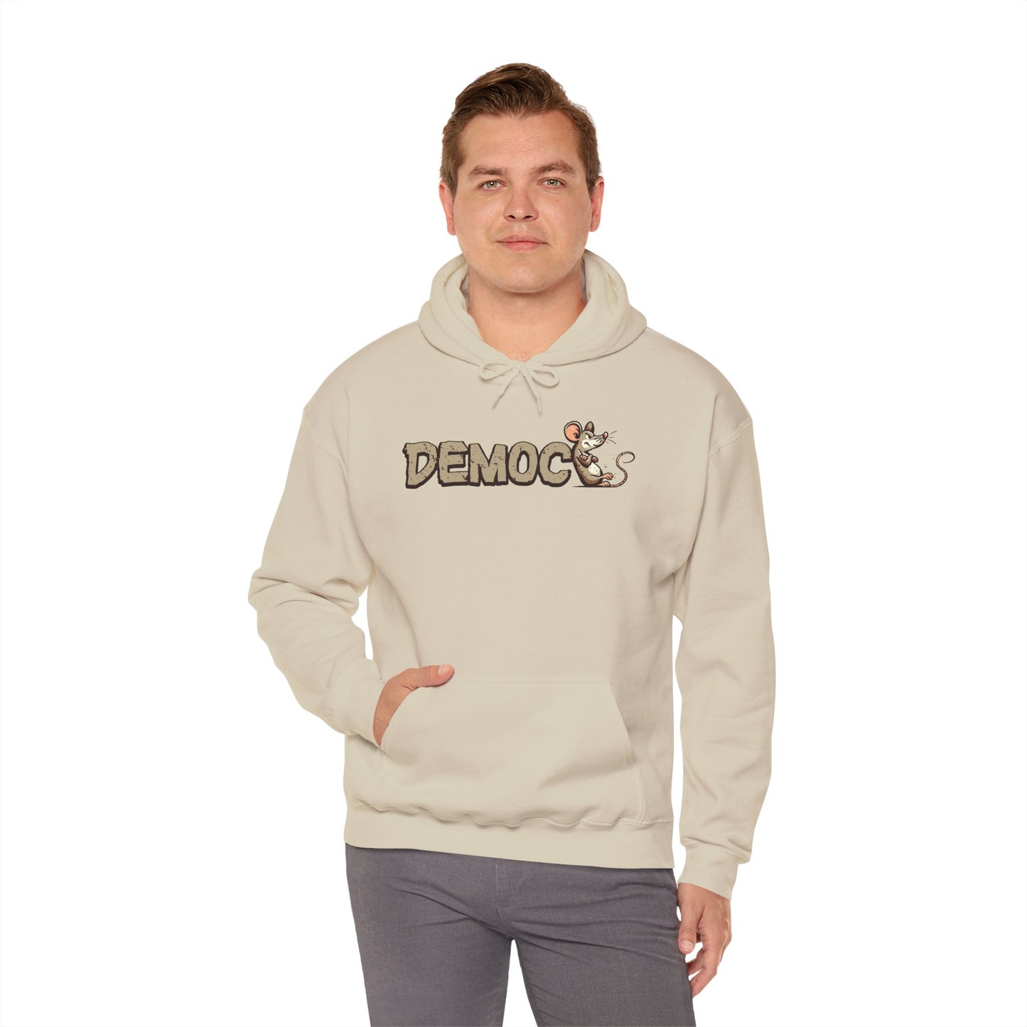 Democ-Rat Funny Political Hoodie