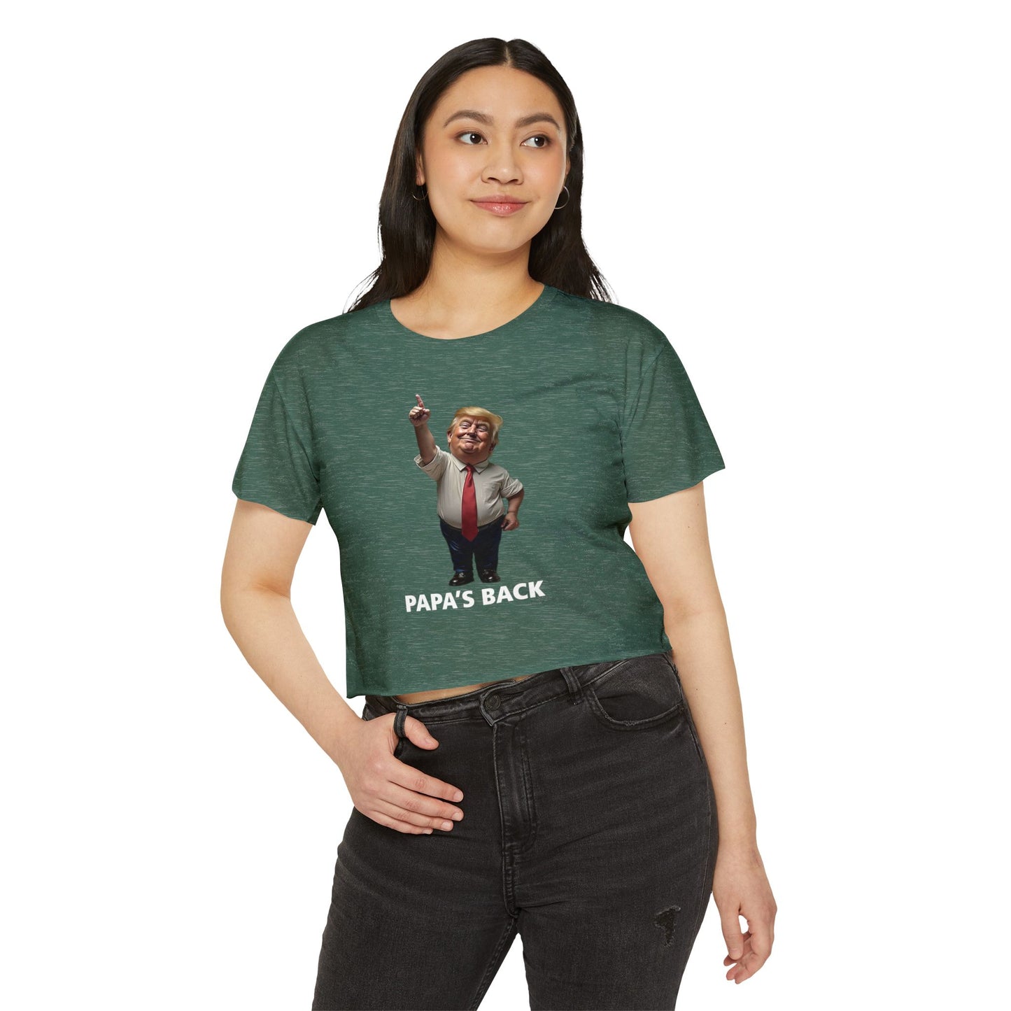 Papa's Back Patriotic Crop Top