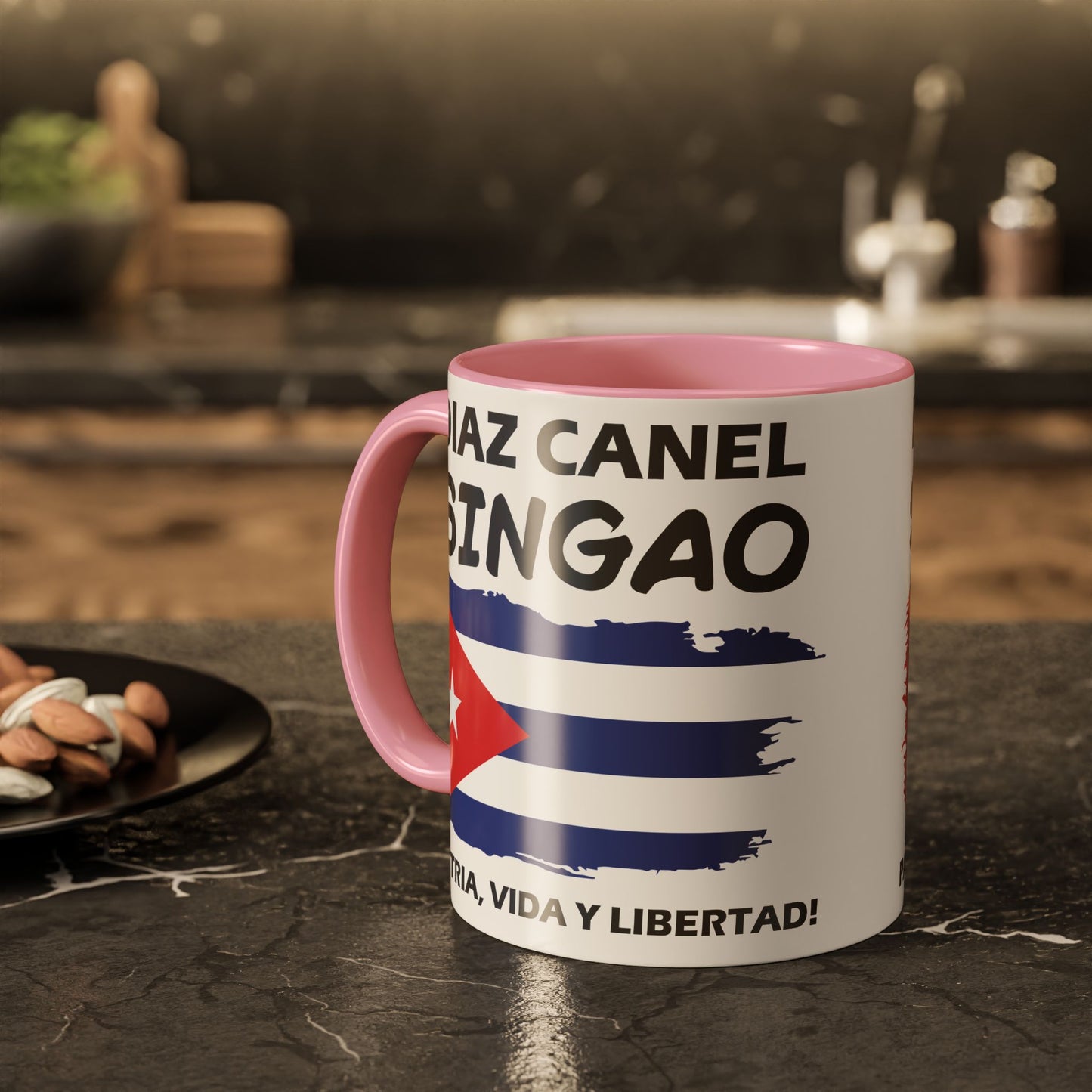 Díaz-Canel Singao Patriótica Taza