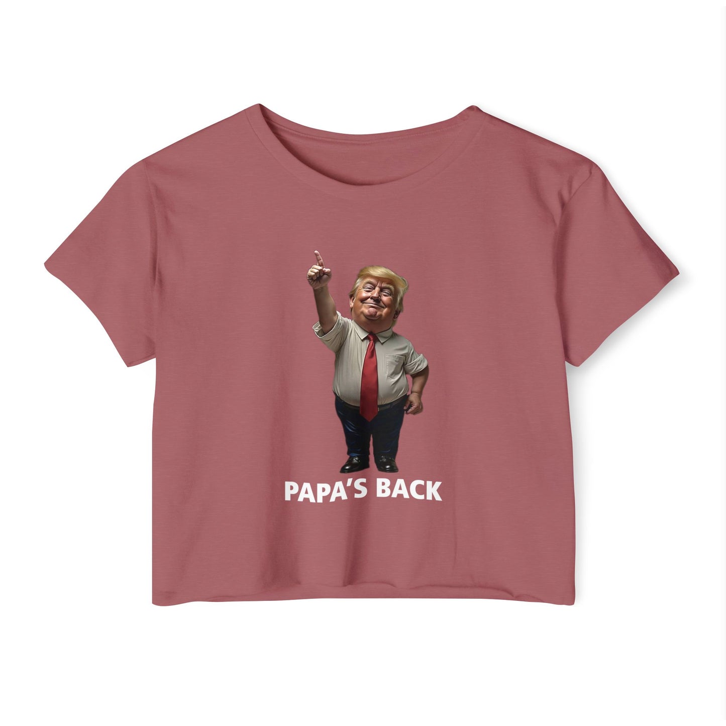 Papa's Back Patriotic Crop Top