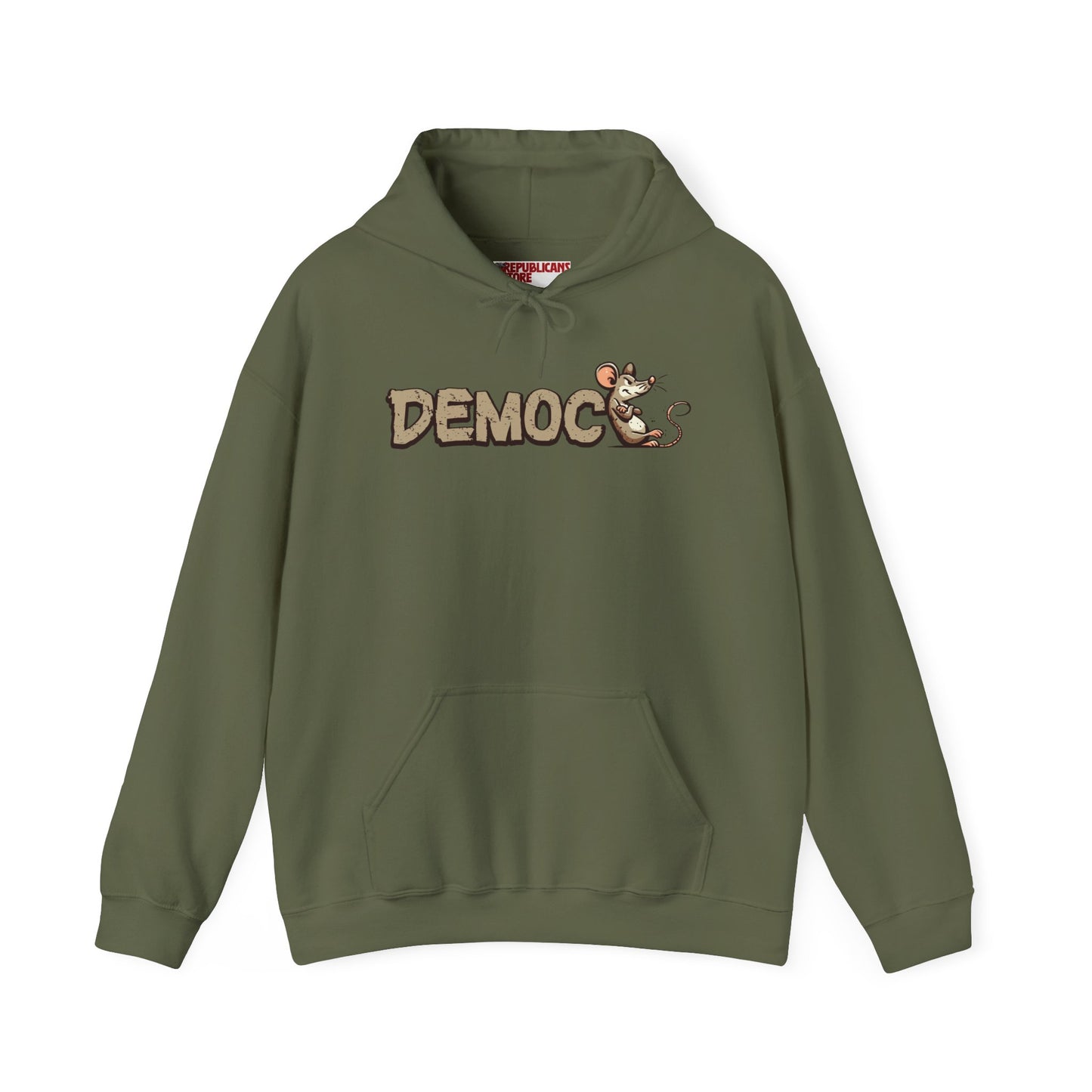 Democ-Rat Funny Political Hoodie