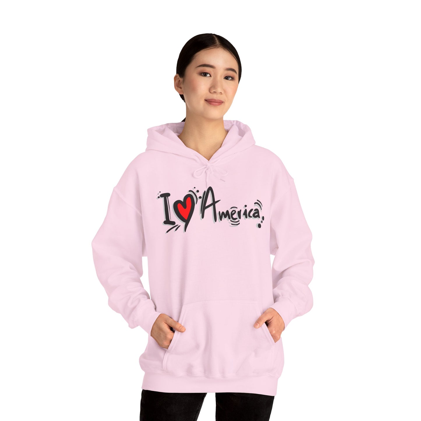 I Love America Unisex Hoodie Sweatshirt