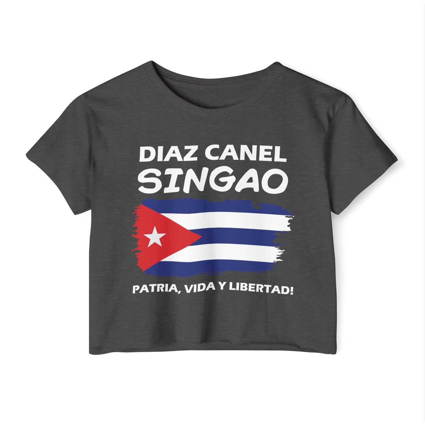 Díaz Canel Singao Patriótico Crop Top