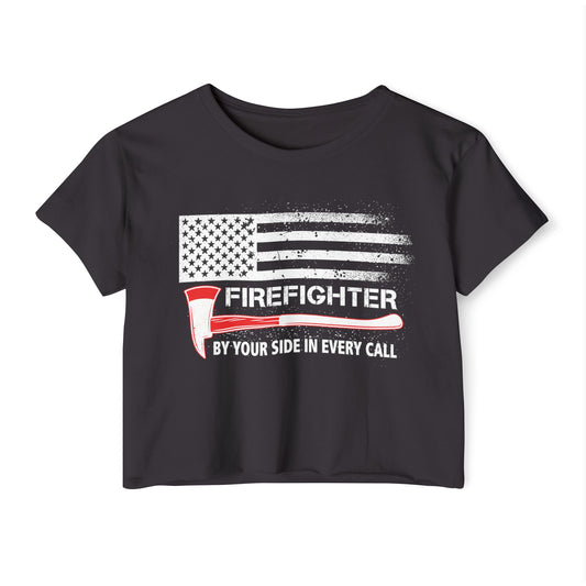 Firefighter Pride Crop Top – By Your Side in Every Call