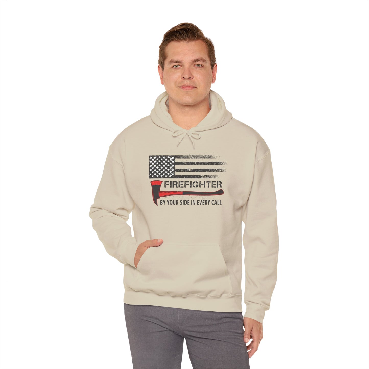Firefighter Pride Hoodie – By Your Side in Every Call