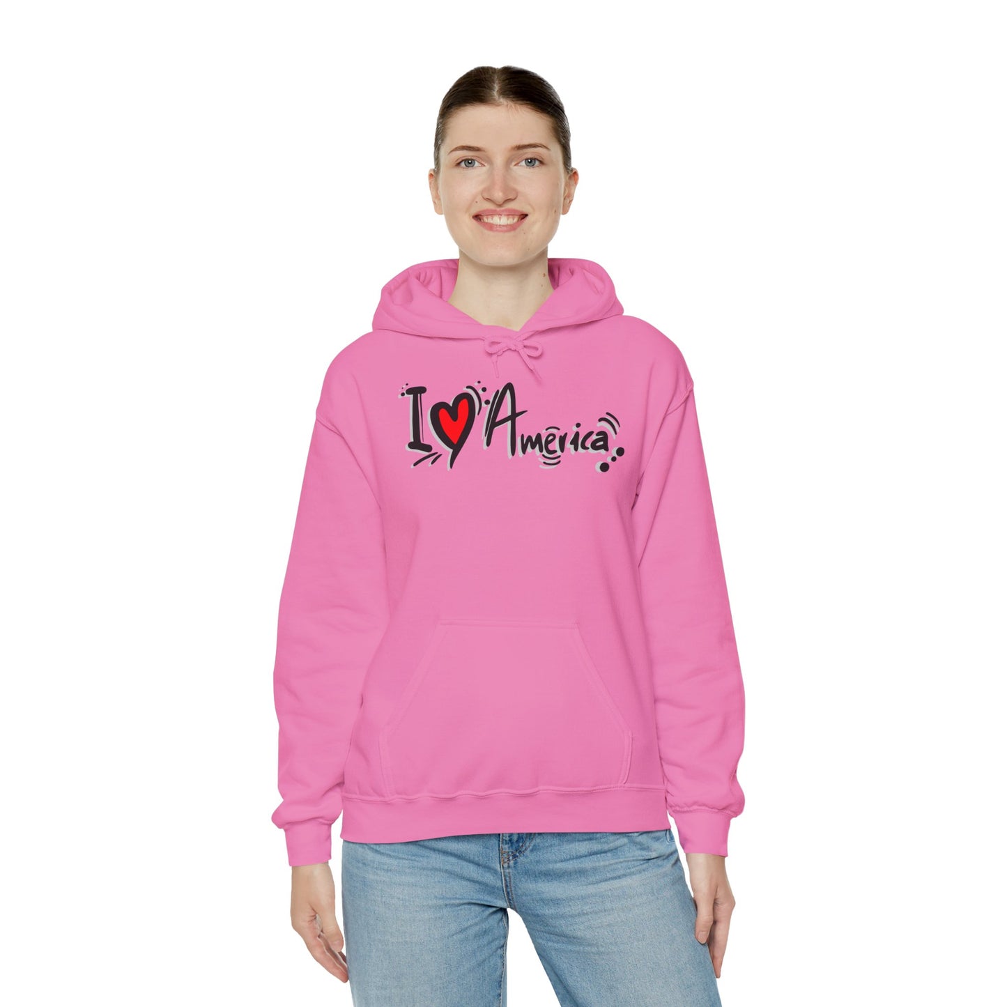 I Love America Unisex Hoodie Sweatshirt