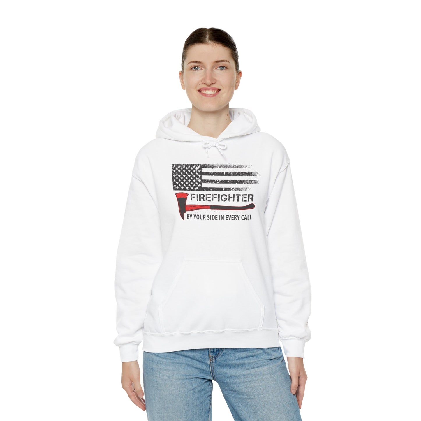 Firefighter Pride Hoodie – By Your Side in Every Call