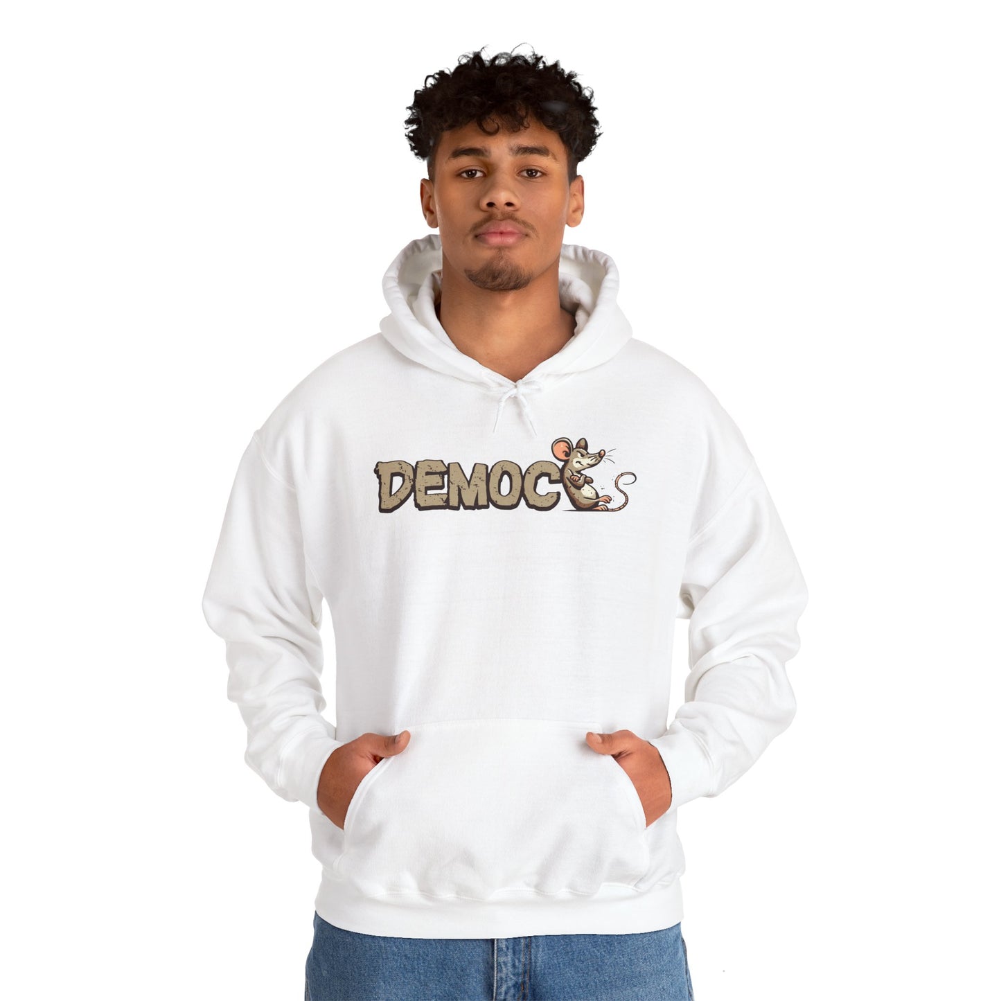 Democ-Rat Funny Political Hoodie