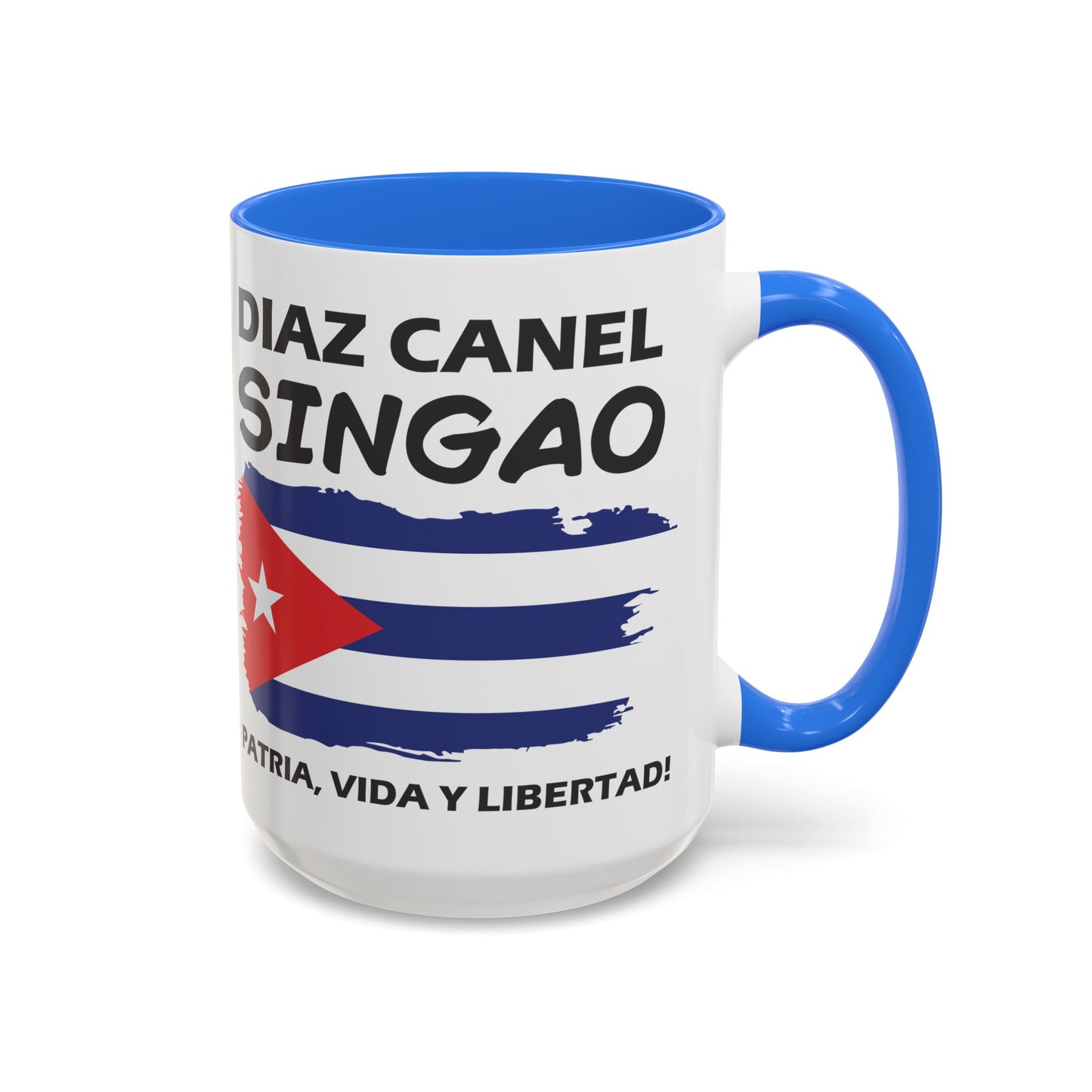 Díaz-Canel Singao Patriótica Taza