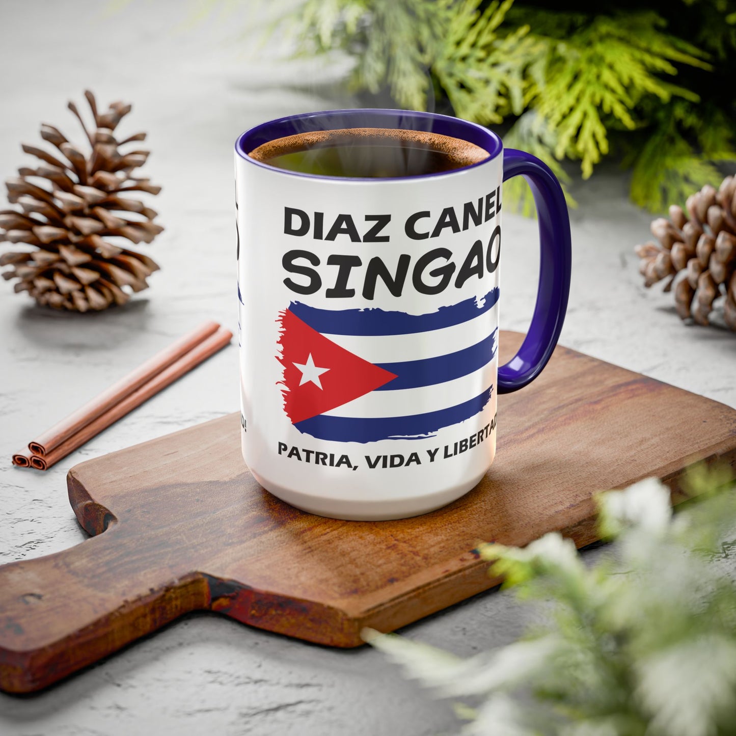 Díaz-Canel Singao Patriótica Taza