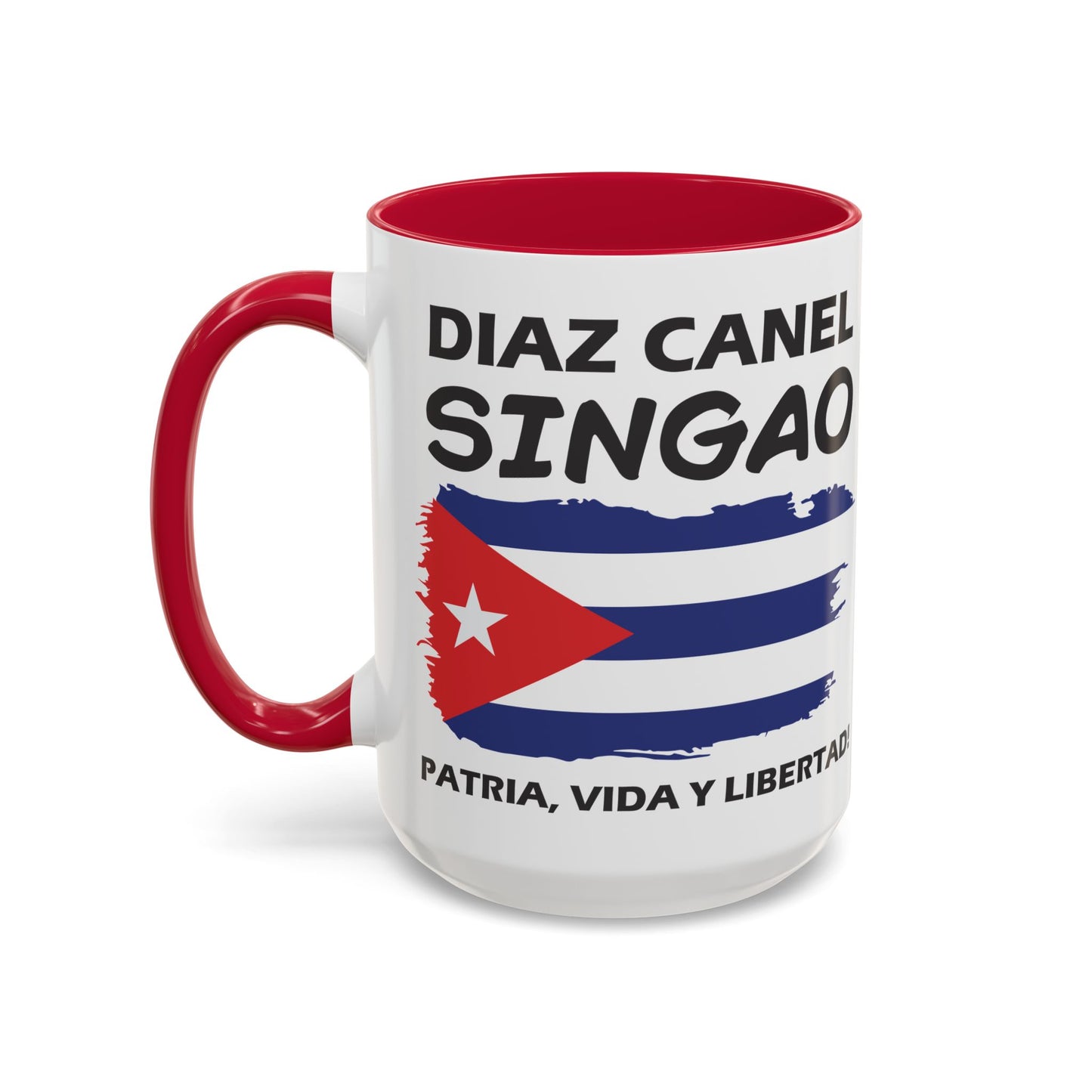 Díaz-Canel Singao Patriótica Taza