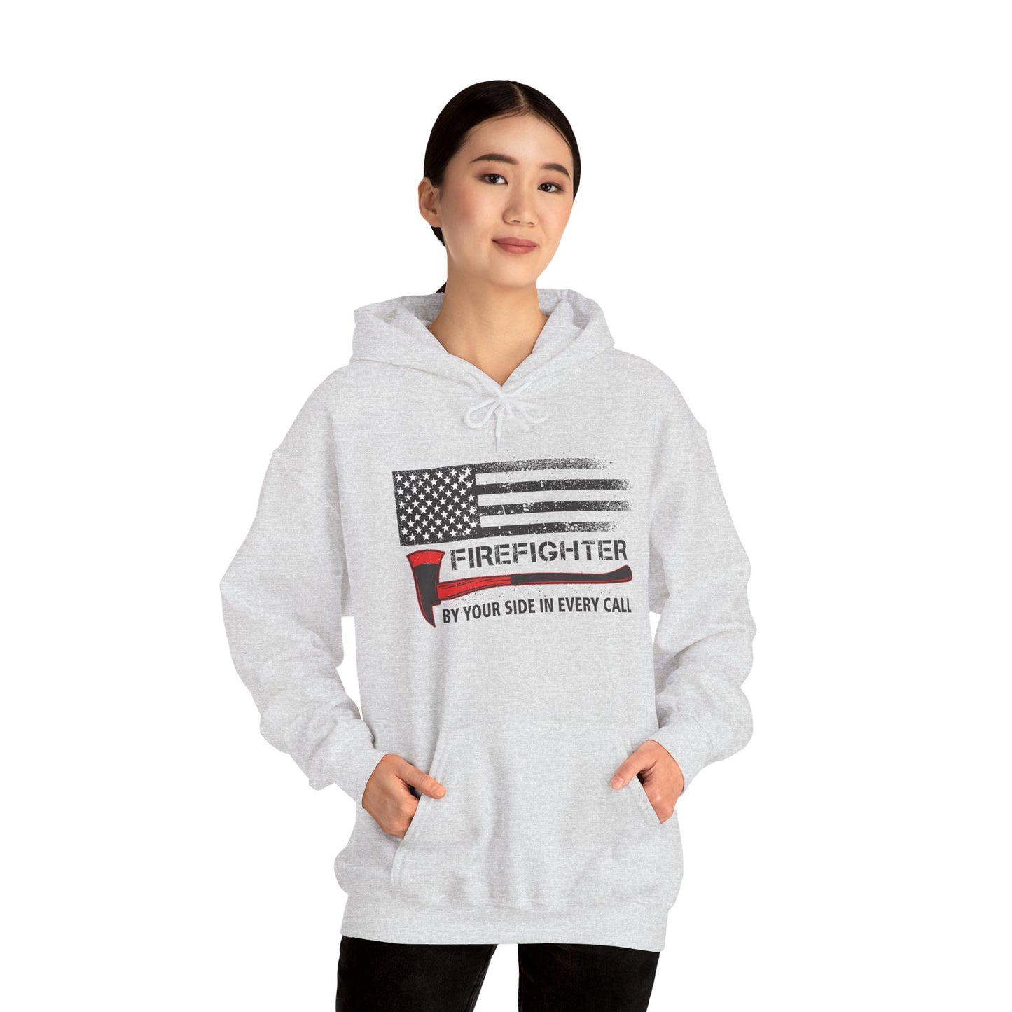Firefighter Pride Hoodie – By Your Side in Every Call