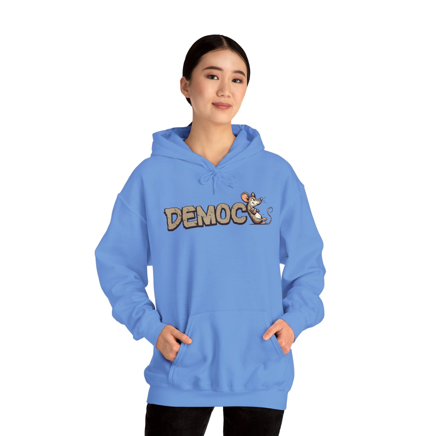 Democ-Rat Funny Political Hoodie