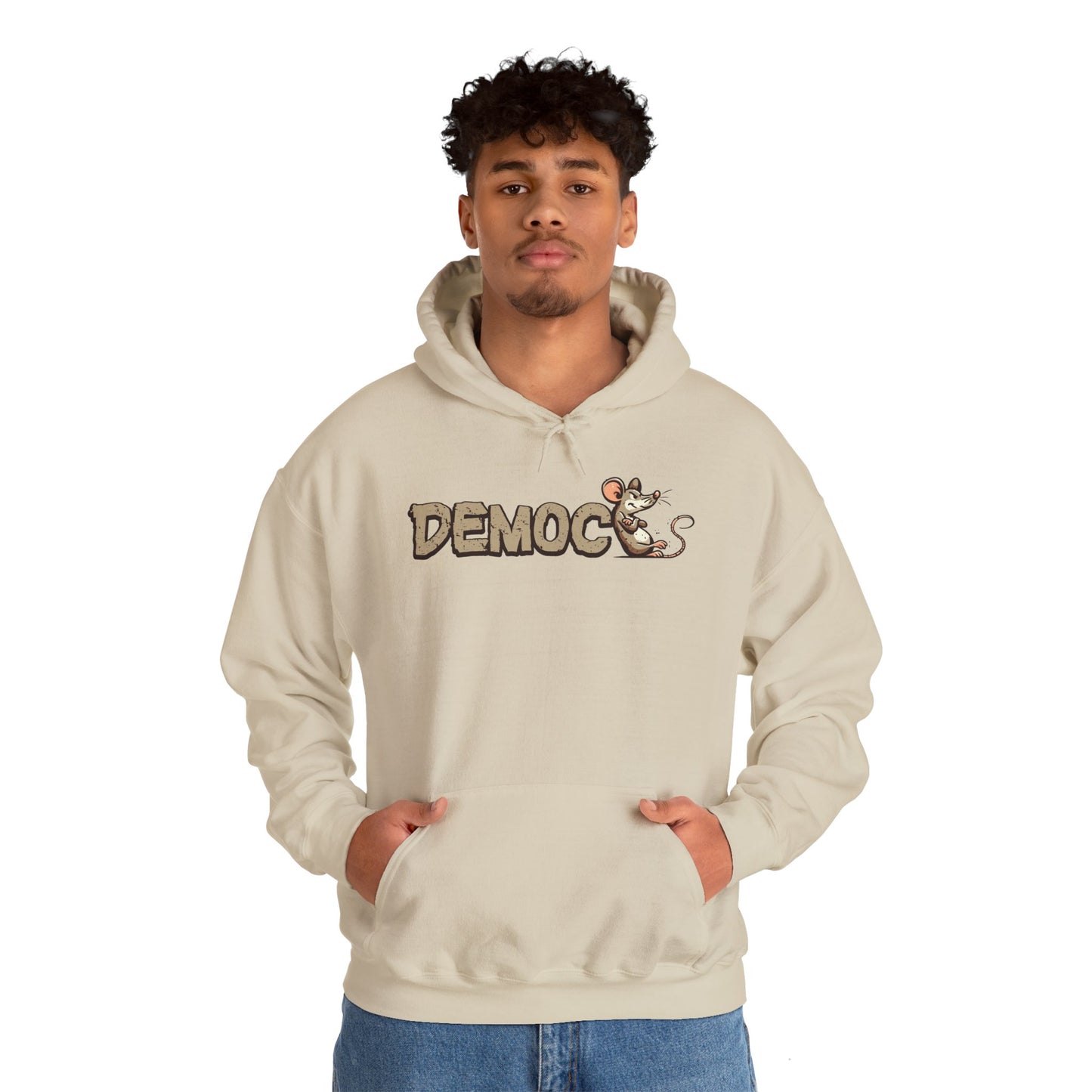 Democ-Rat Funny Political Hoodie