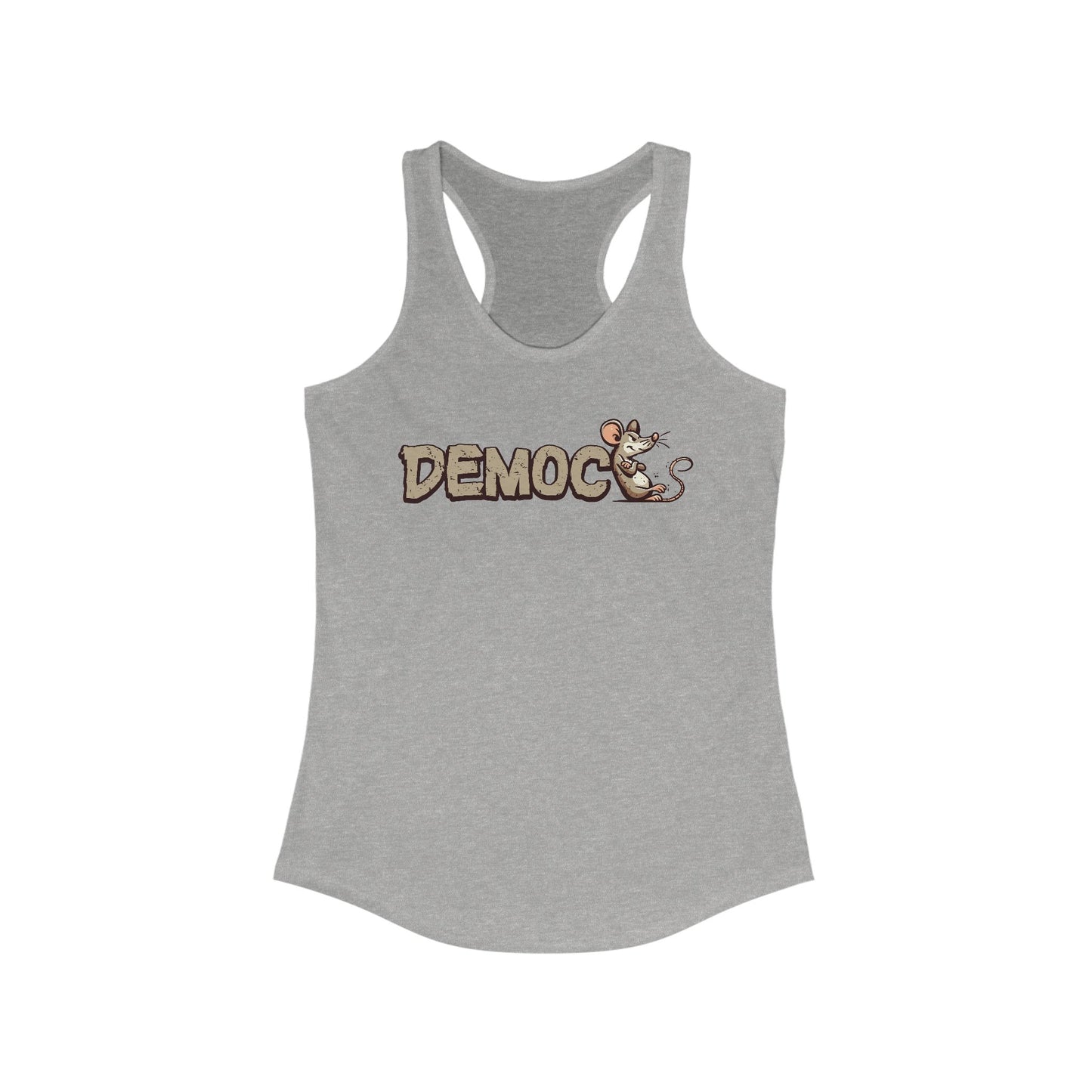 Democ-Rat Funny Political Racerback Tank