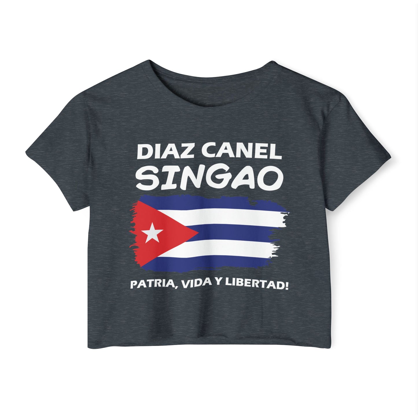 Díaz Canel Singao Patriótico Crop Top