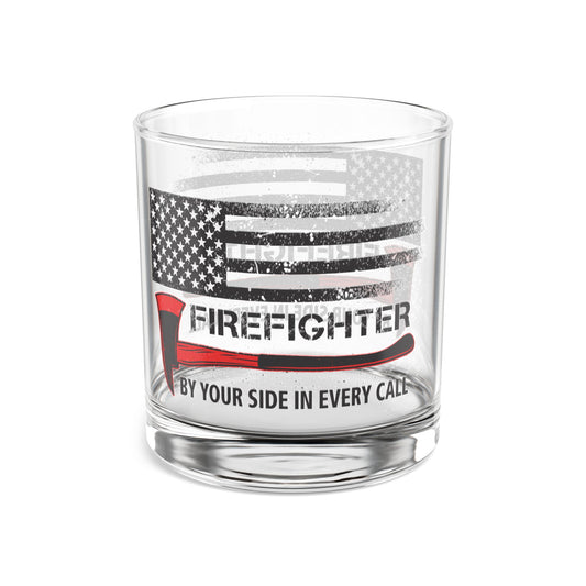 Firefighter Pride Whiskey Glass – By Your Side in Every Call