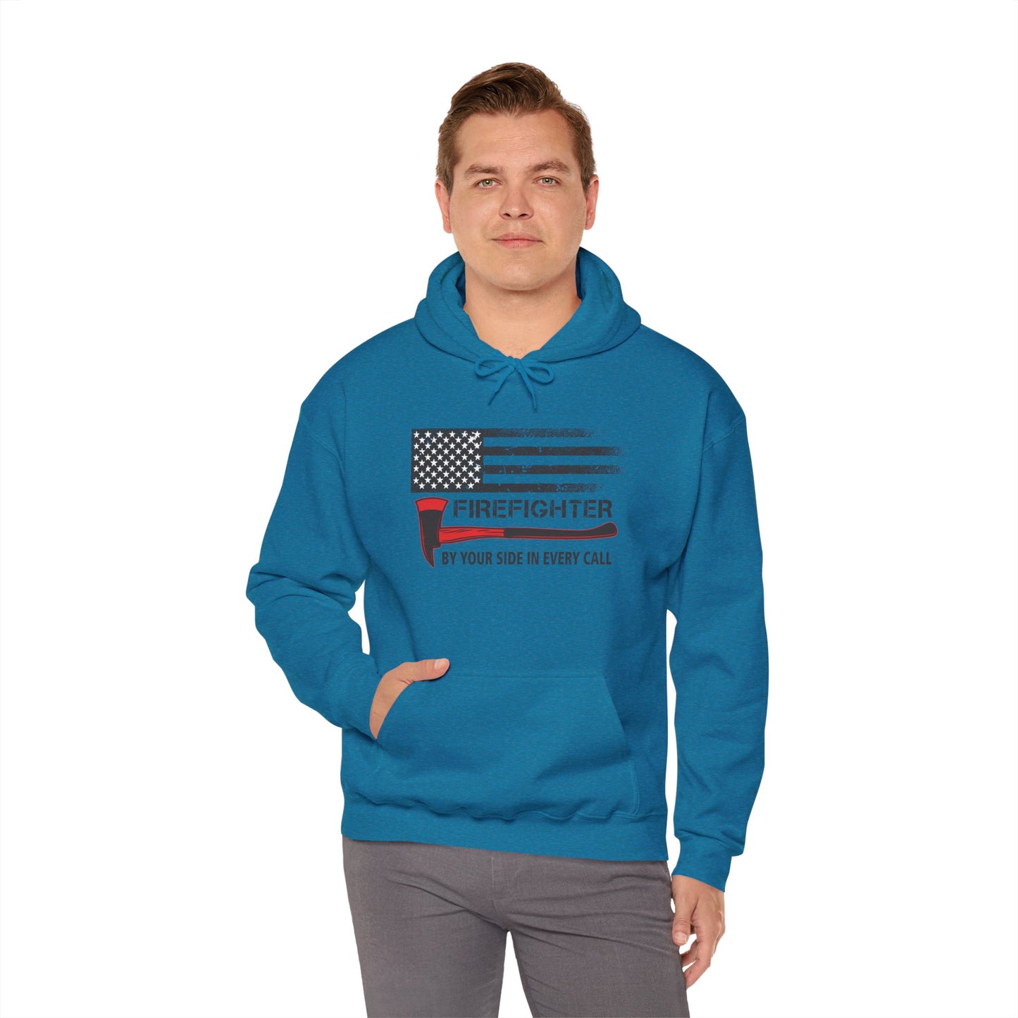 Firefighter Pride Hoodie – By Your Side in Every Call