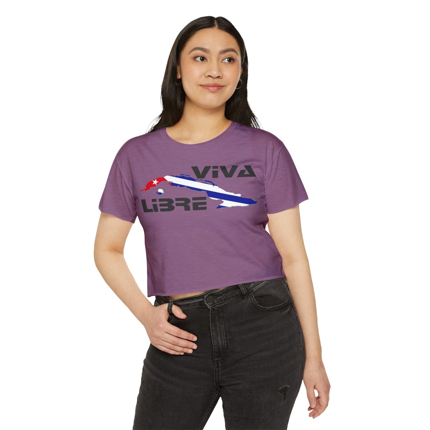 Viva Cuba Libre Patriótico Crop Top