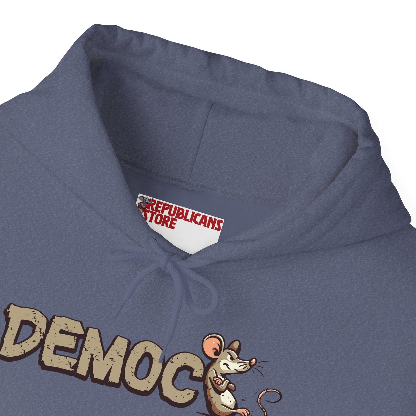 Democ-Rat Funny Political Hoodie