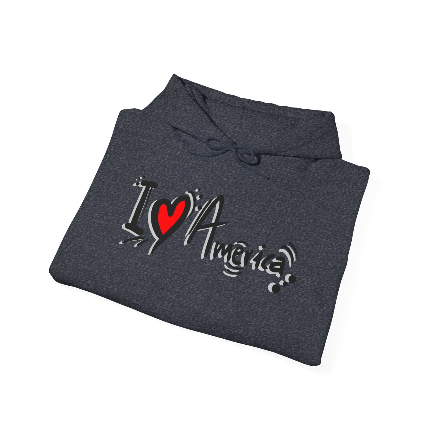 I Love America Unisex Hoodie Sweatshirt