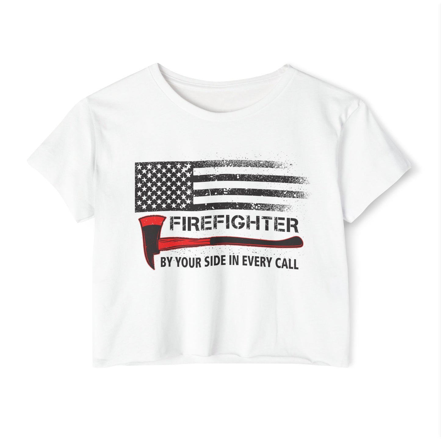Firefighter Pride Crop Top – By Your Side in Every Call