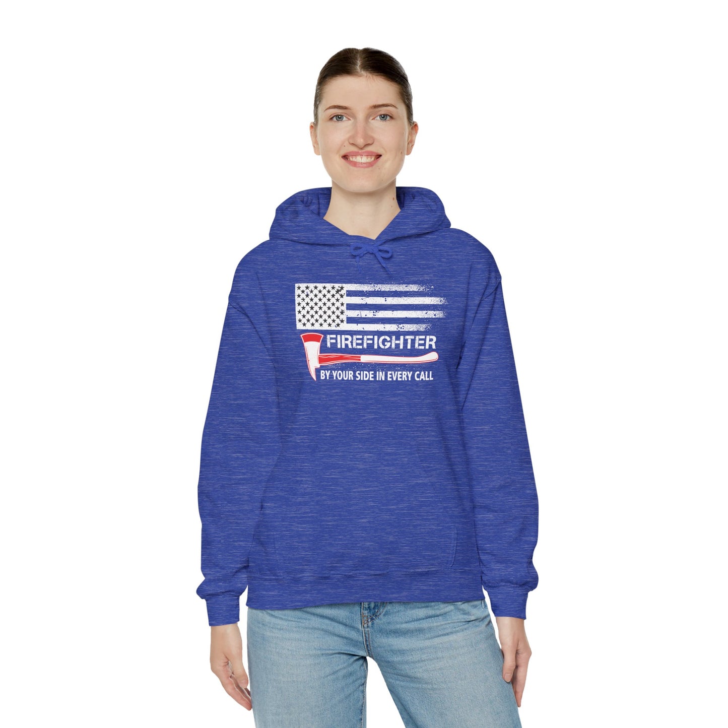 Firefighter Pride Hoodie – By Your Side in Every Call