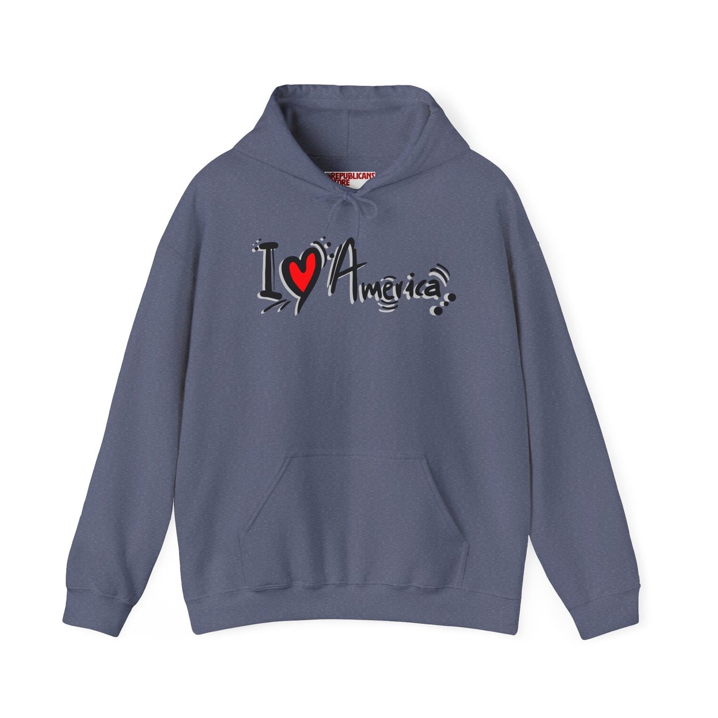 I Love America Unisex Hoodie Sweatshirt