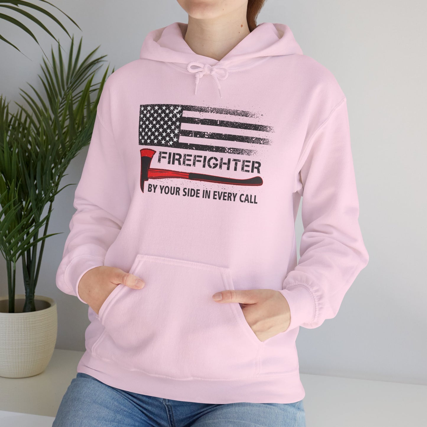 Firefighter Pride Hoodie – By Your Side in Every Call