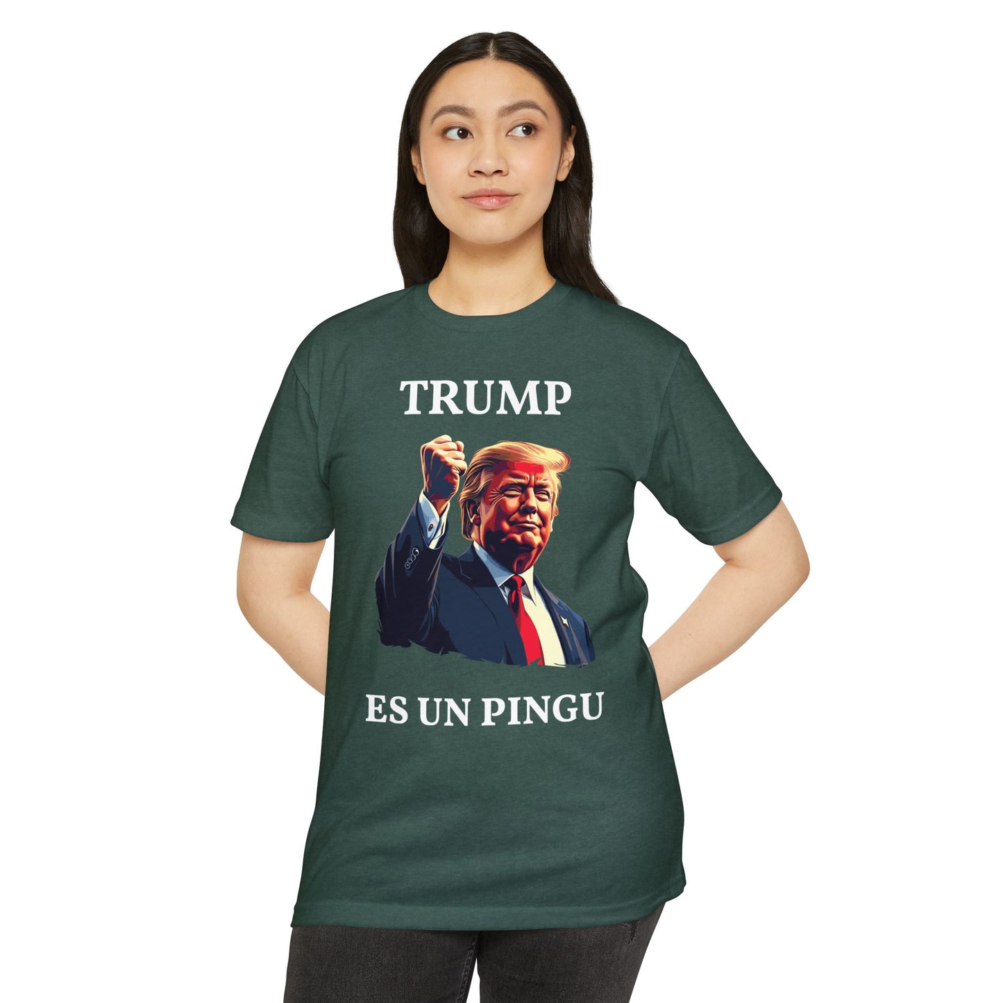 Trump es un Pingú Patriótica Camiseta