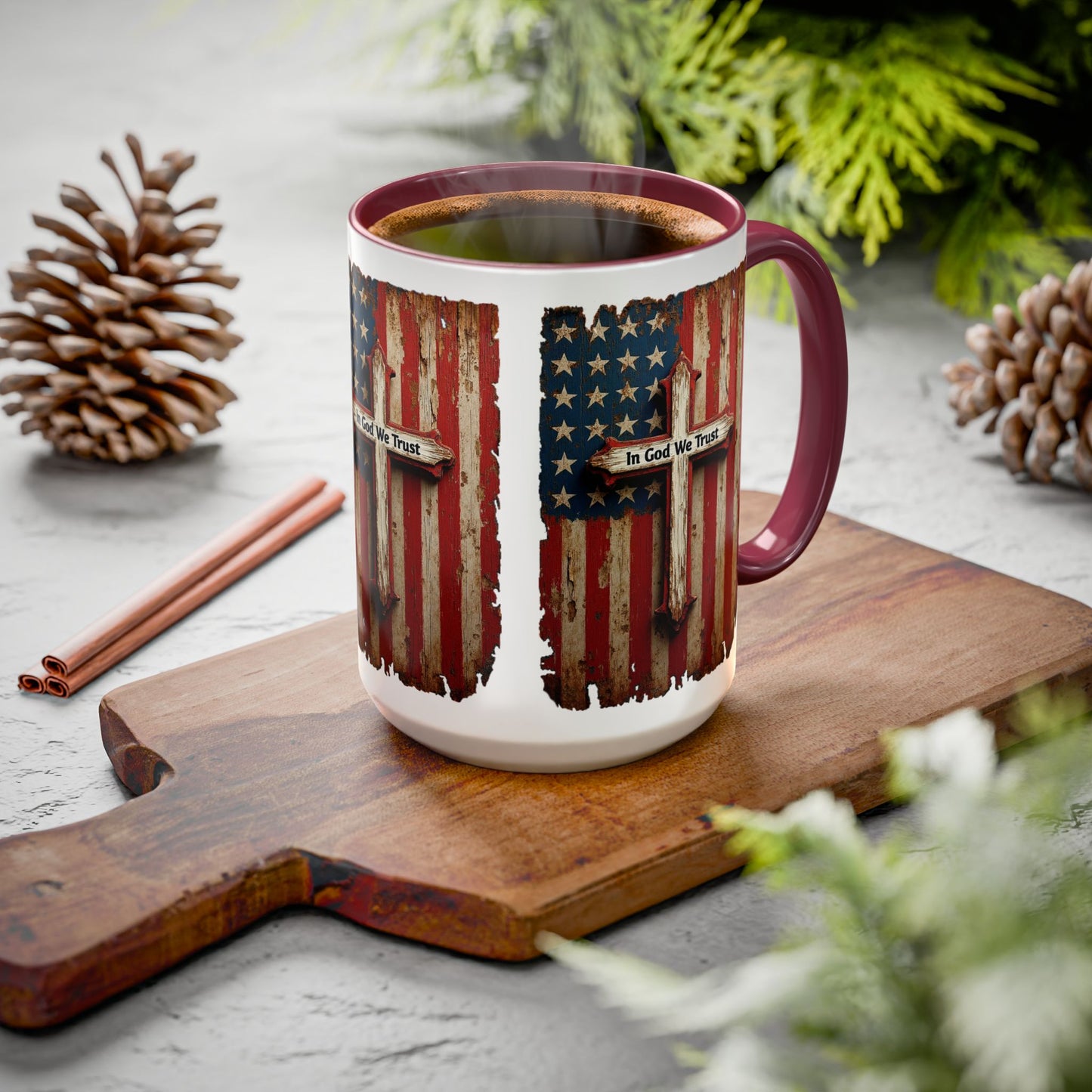 In God We Trust Patriotic Coffee Mug