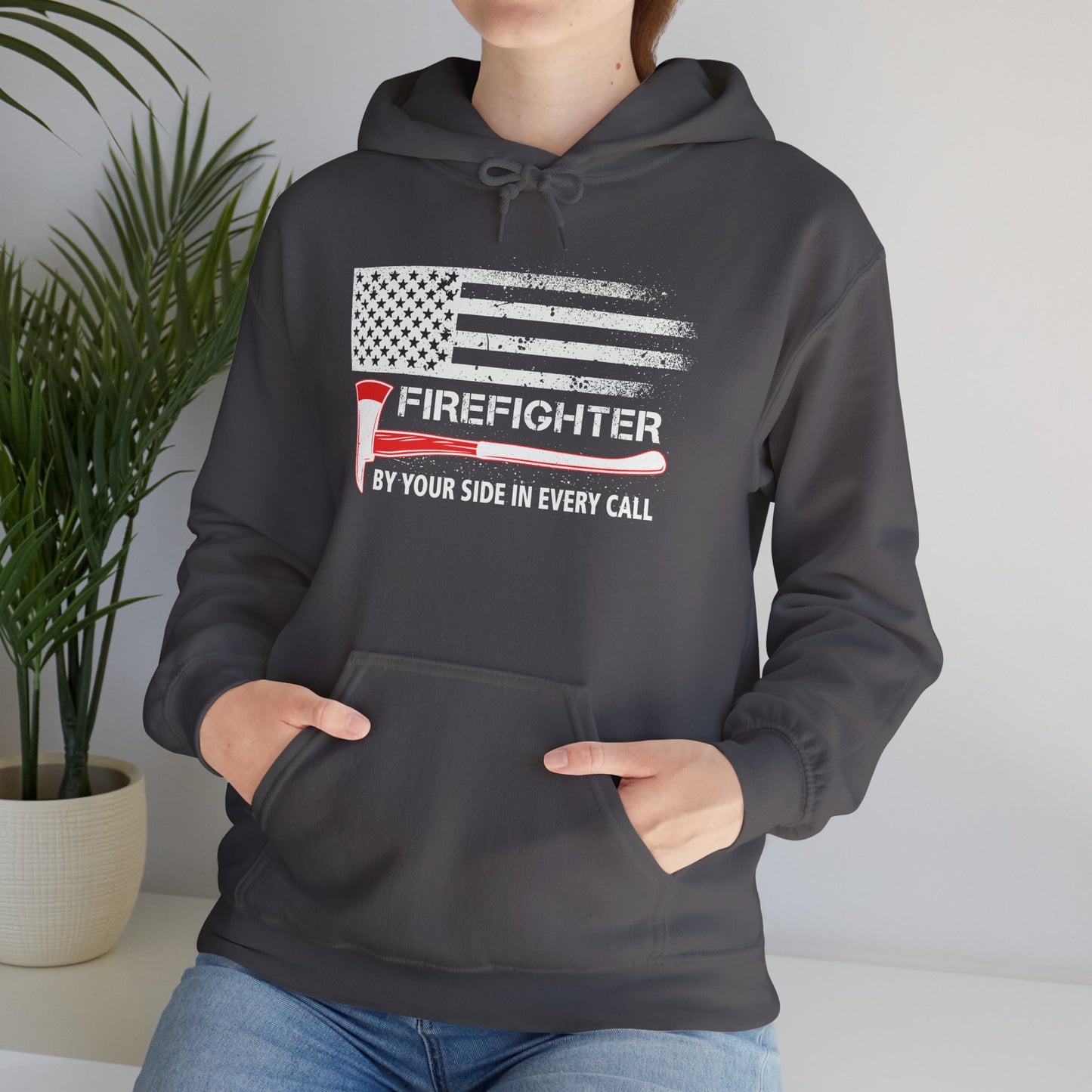 Firefighter Pride Hoodie – By Your Side in Every Call