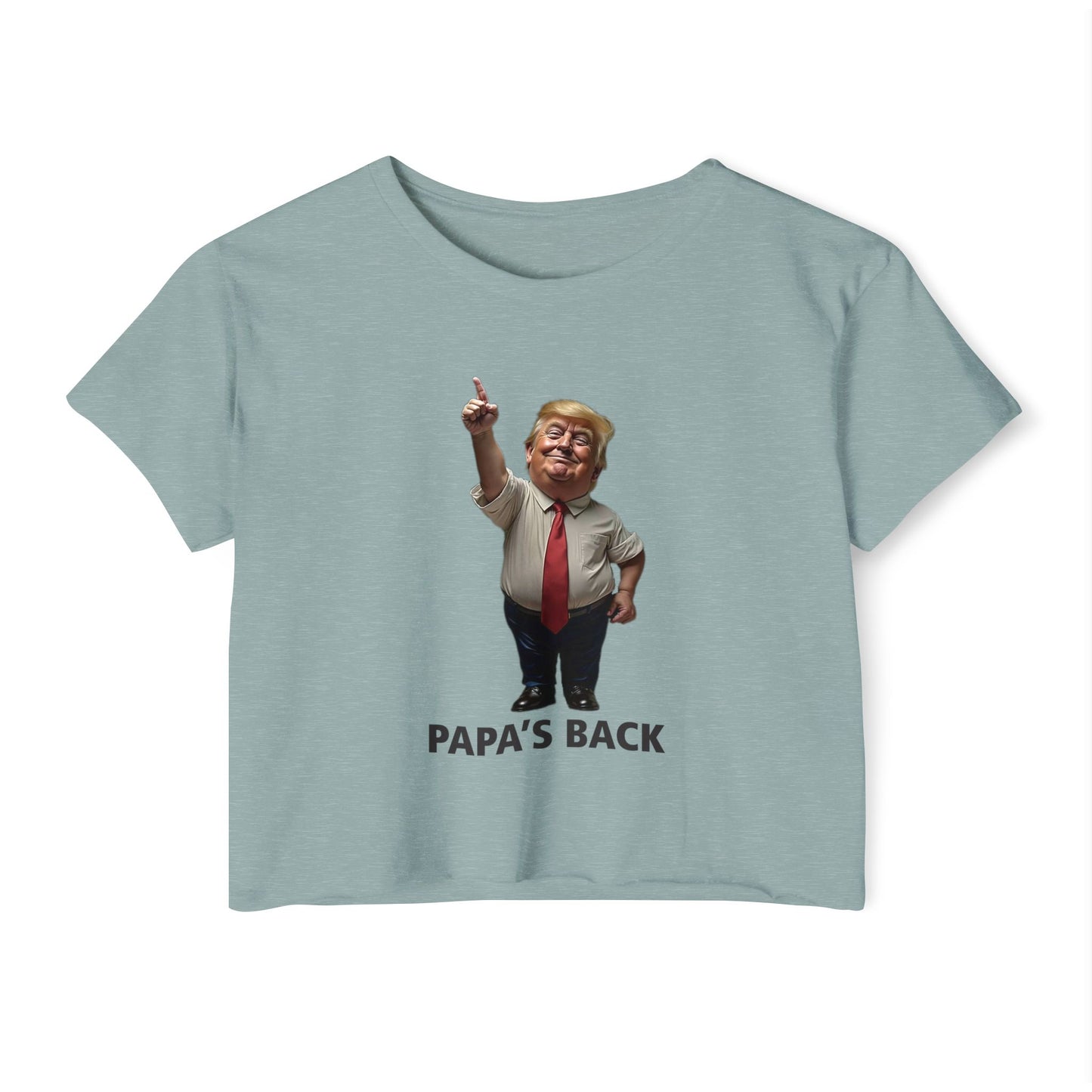 Papa's Back Patriotic Crop Top