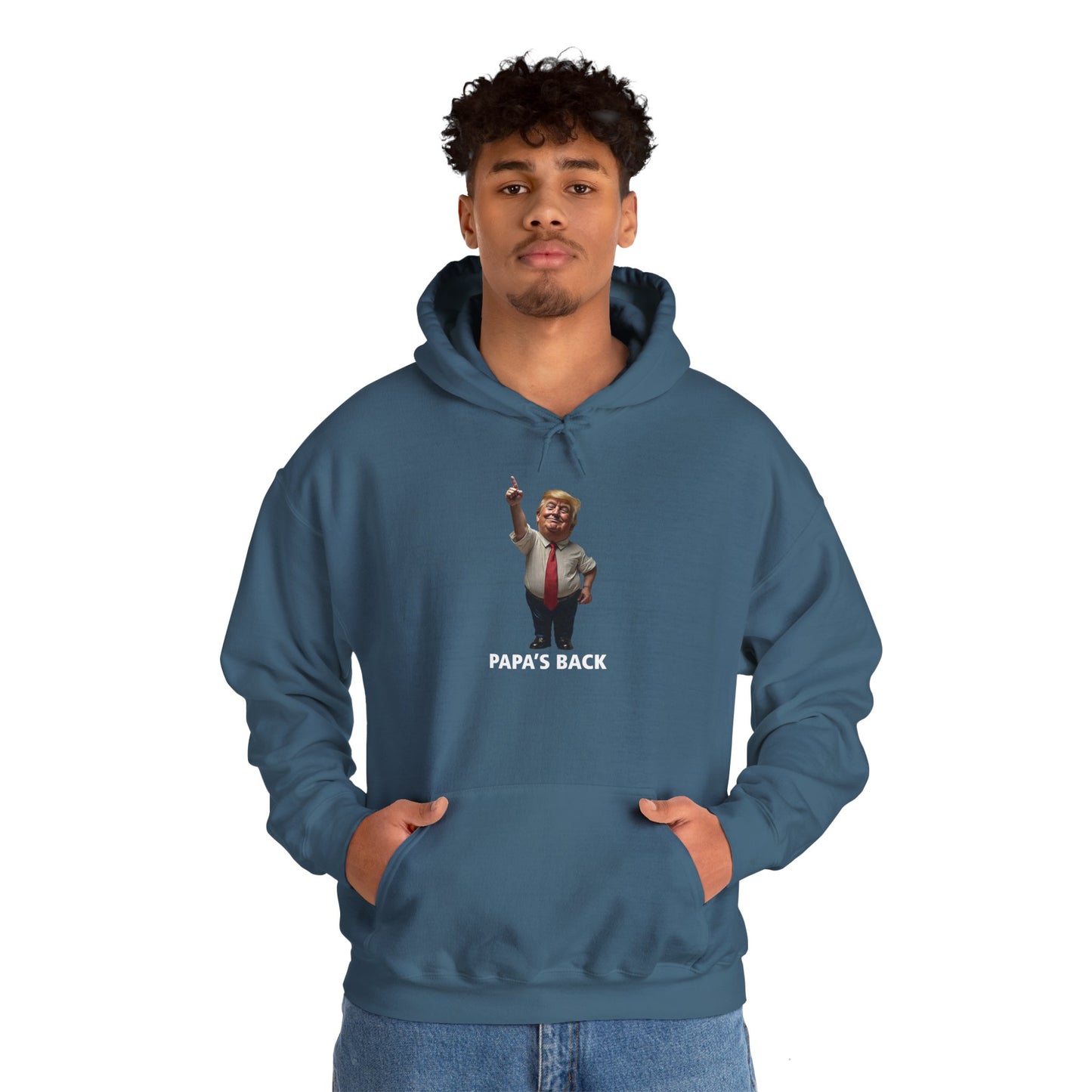 Papa's Back Patriotic Hoodie