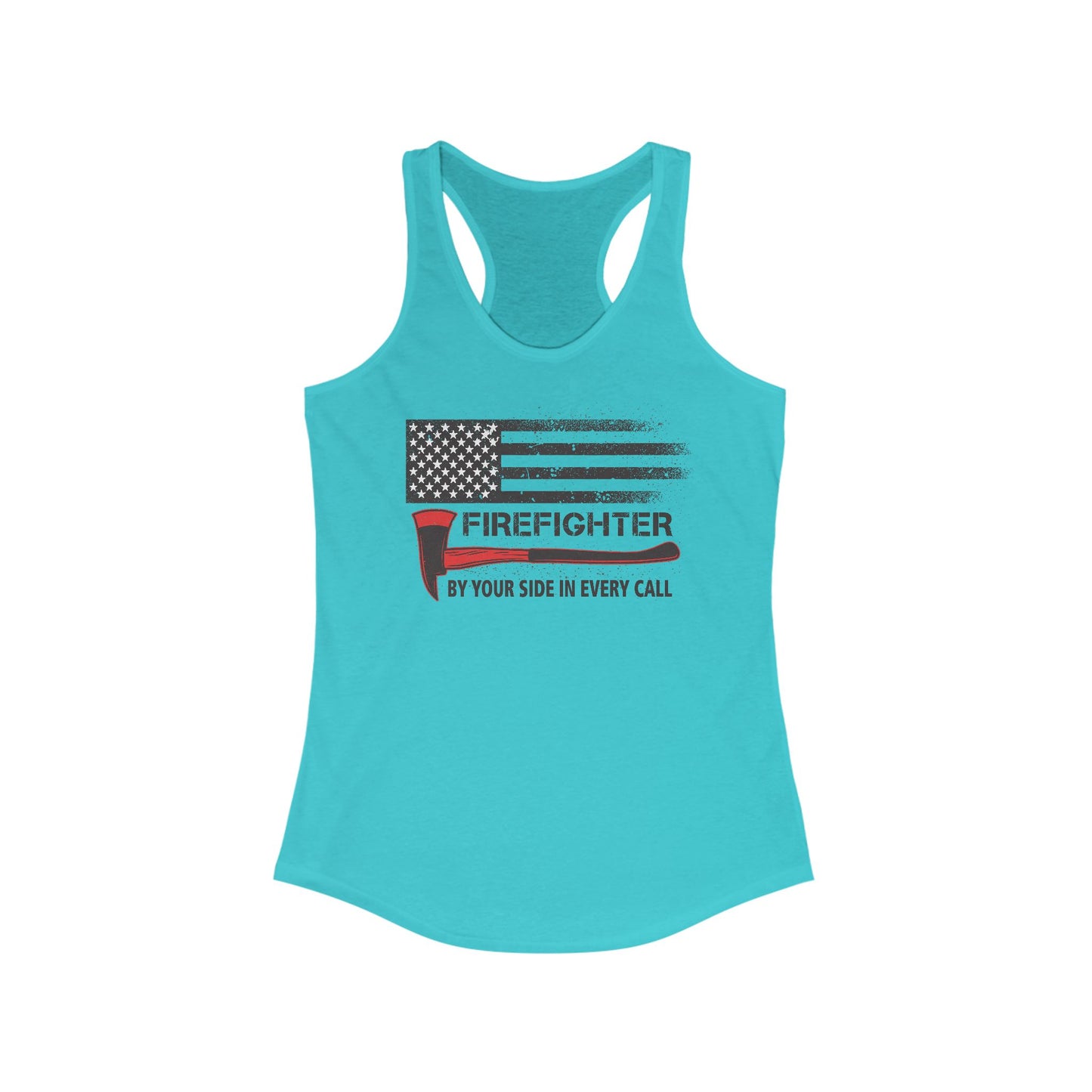 Firefighter Pride Racerback Tank – By Your Side in Every Call