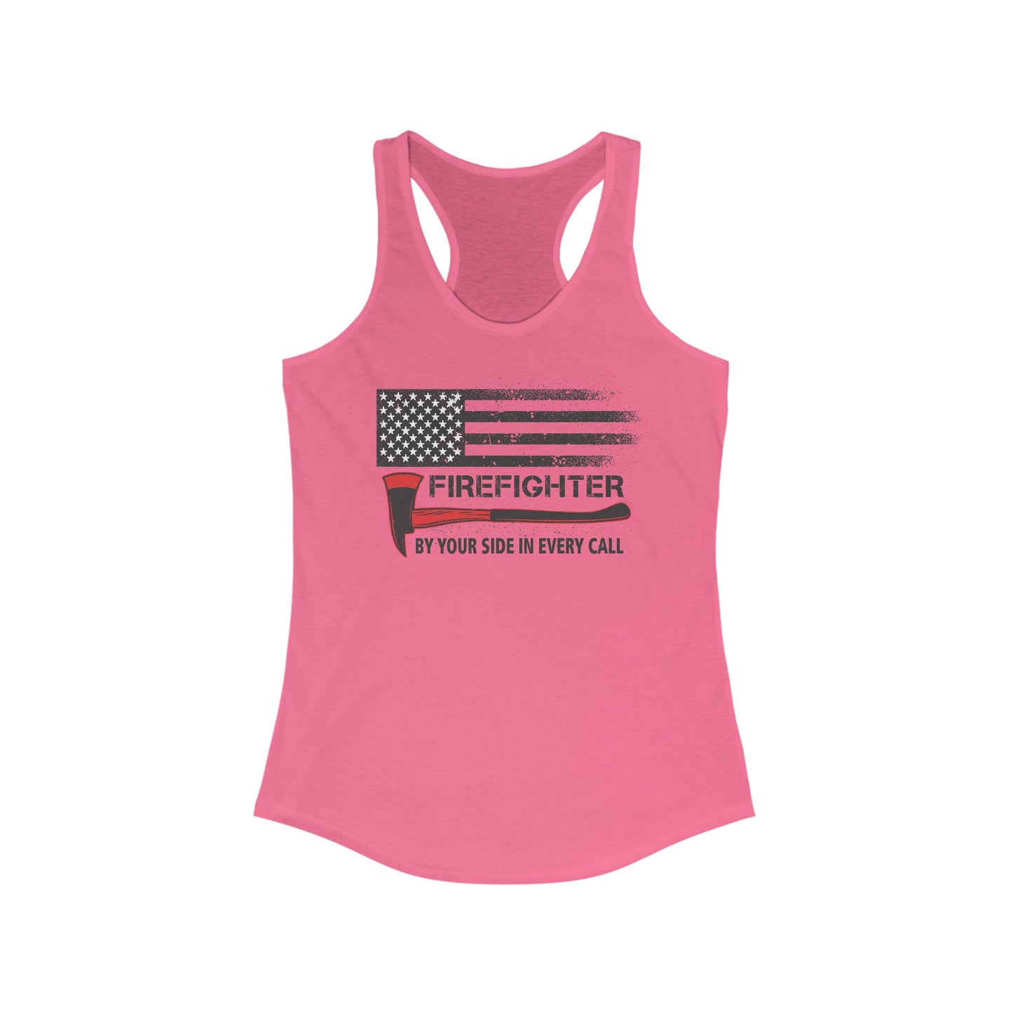 Firefighter Pride Racerback Tank – By Your Side in Every Call